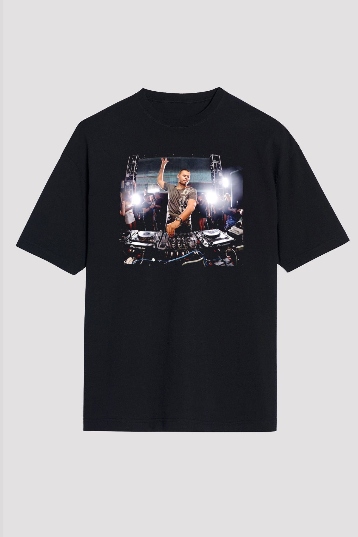 Afrojack Siyah Unisex Tişört T-Shirt - TişörtFabrikası