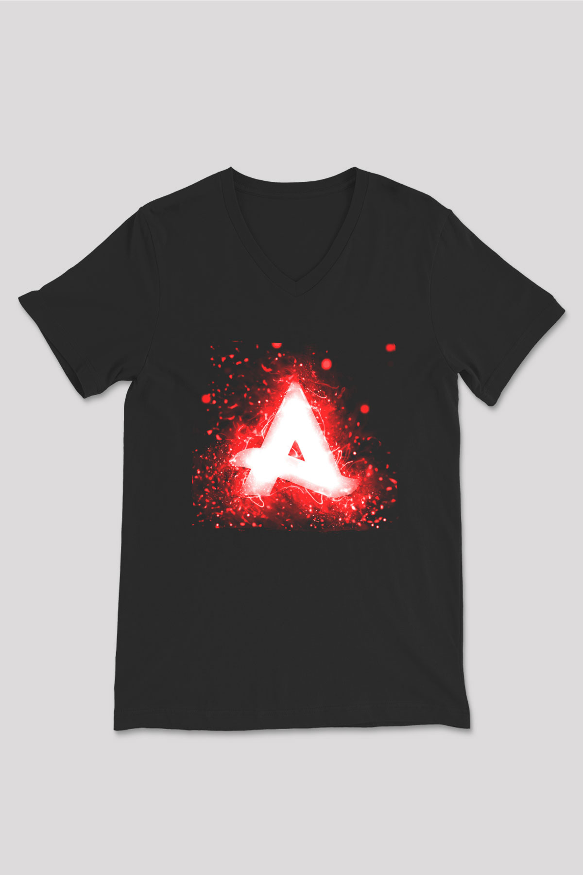Afrojack Siyah Unisex V Yaka Tişört
