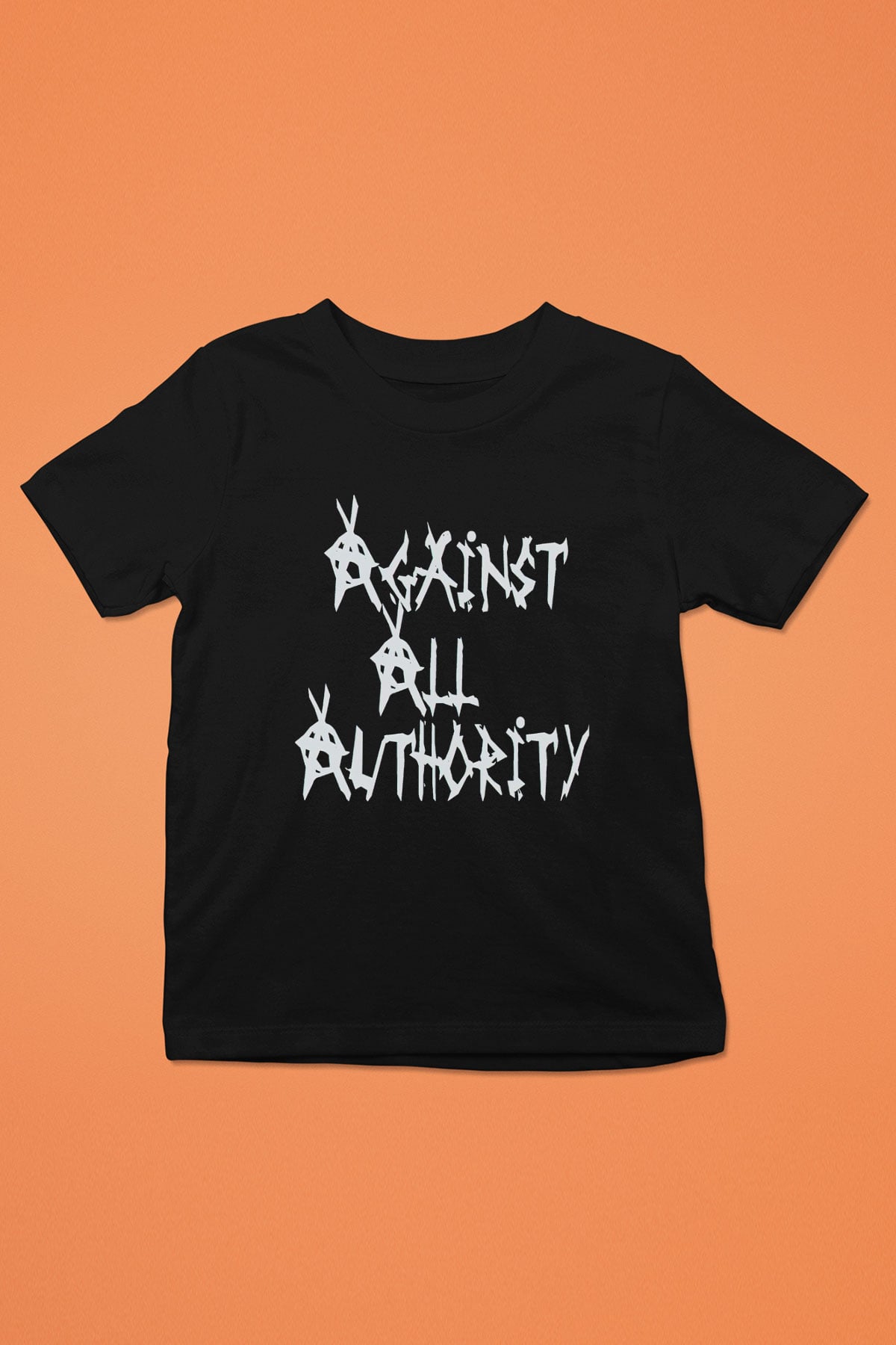 Against All Authority Siyah Unisex Çocuk Tişört