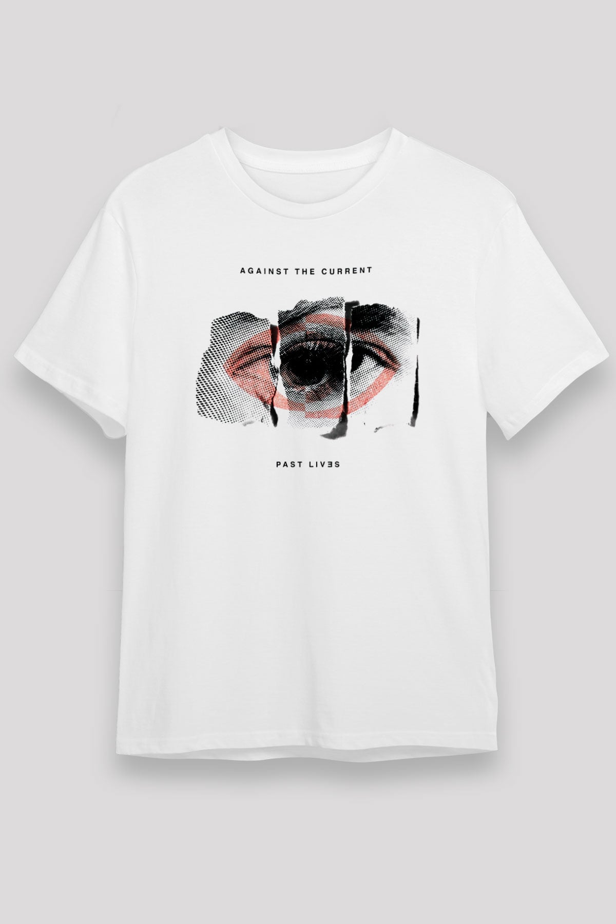 Against The Current Beyaz Unisex Tişört T-Shirt - TişörtFabrikası