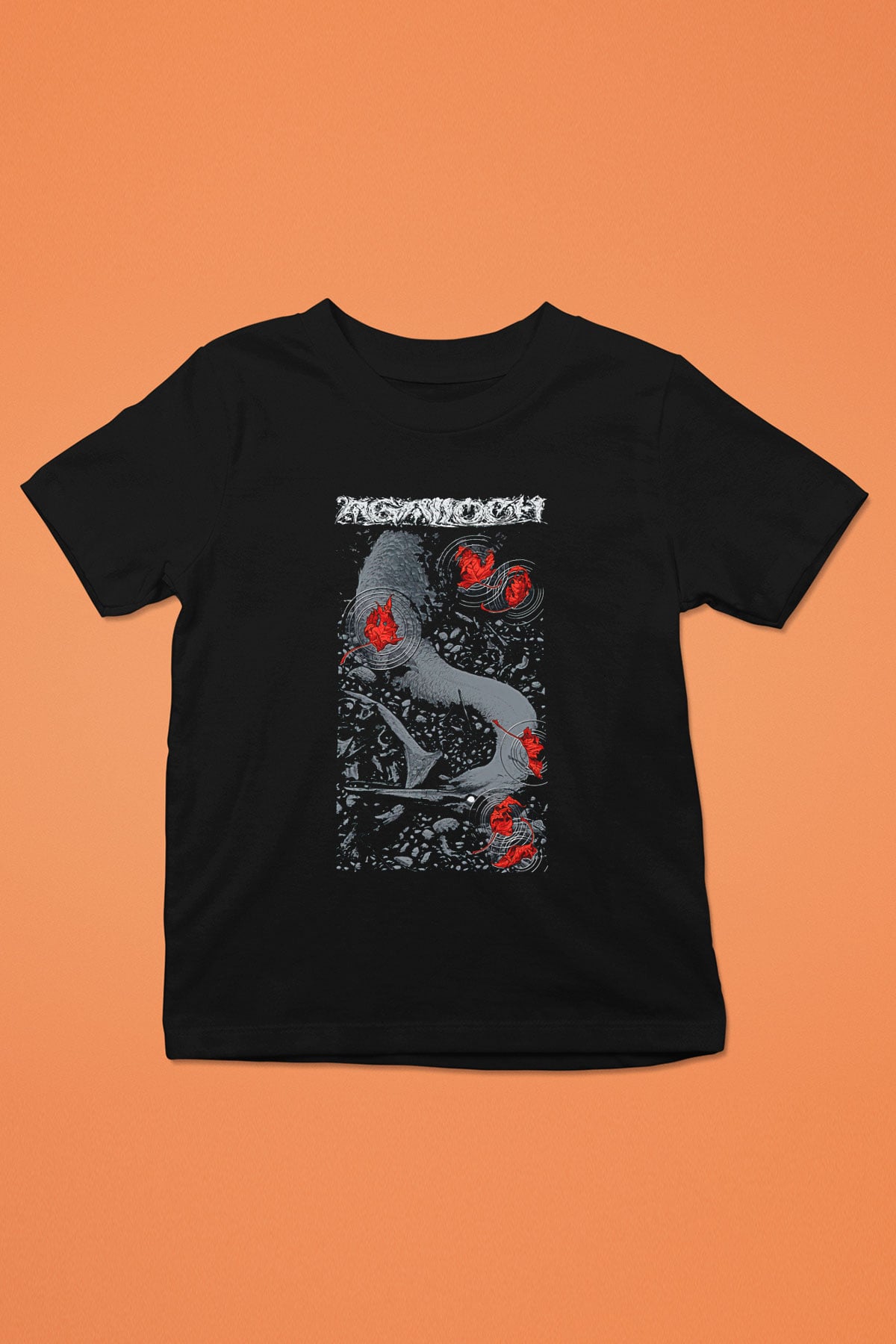 Agalloch Baskılı Unisex Siyah Çocuk Tişört - Tshirt