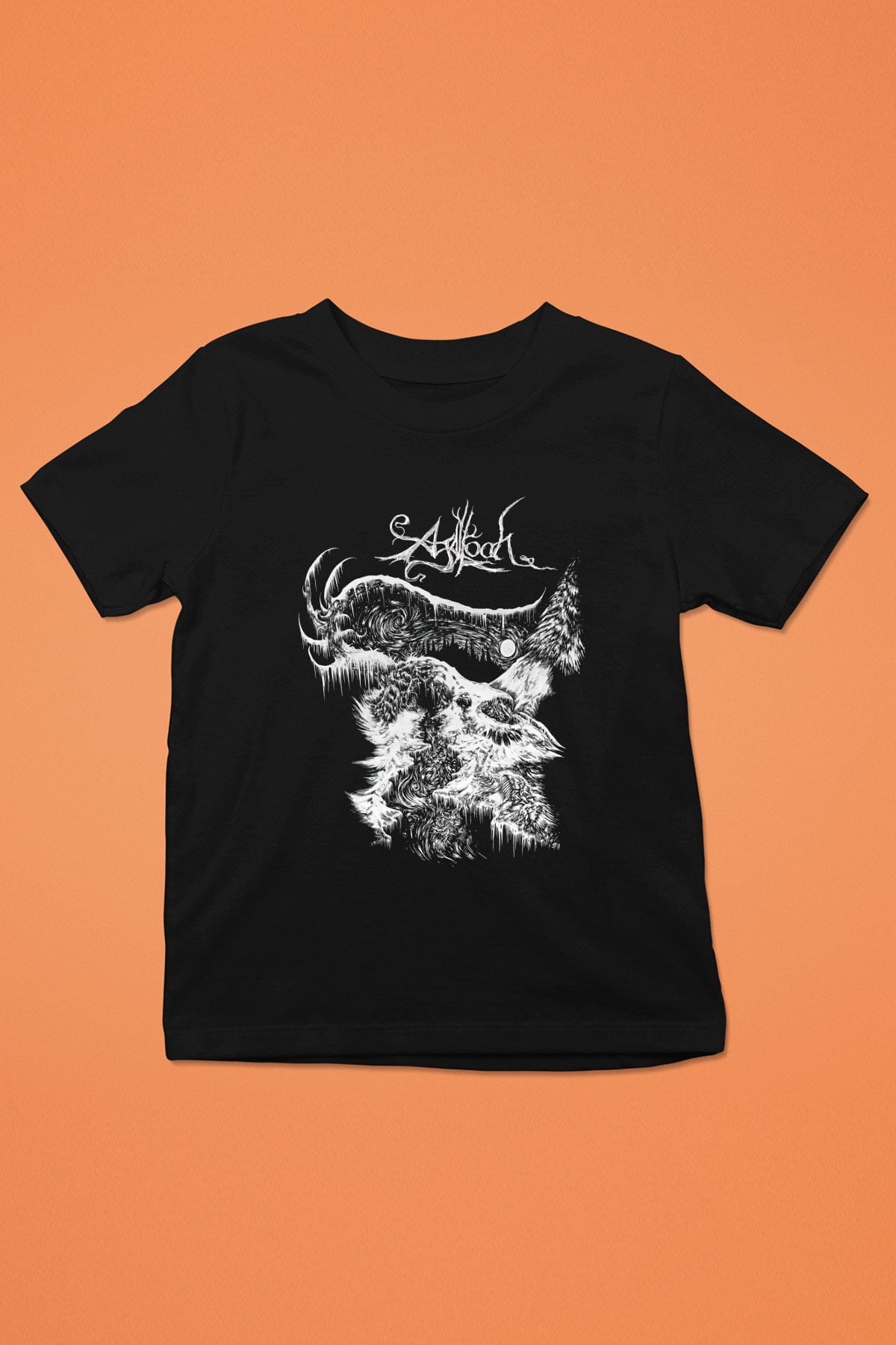 Agalloch Baskılı Unisex Siyah Çocuk Tişört - Tshirt
