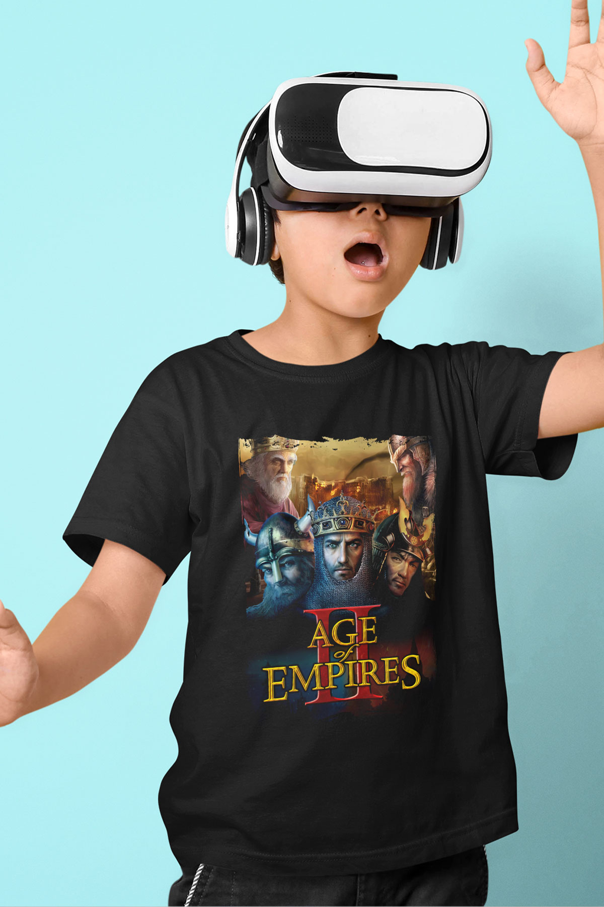 Age Of Empires Siyah Unisex Çocuk Tişört