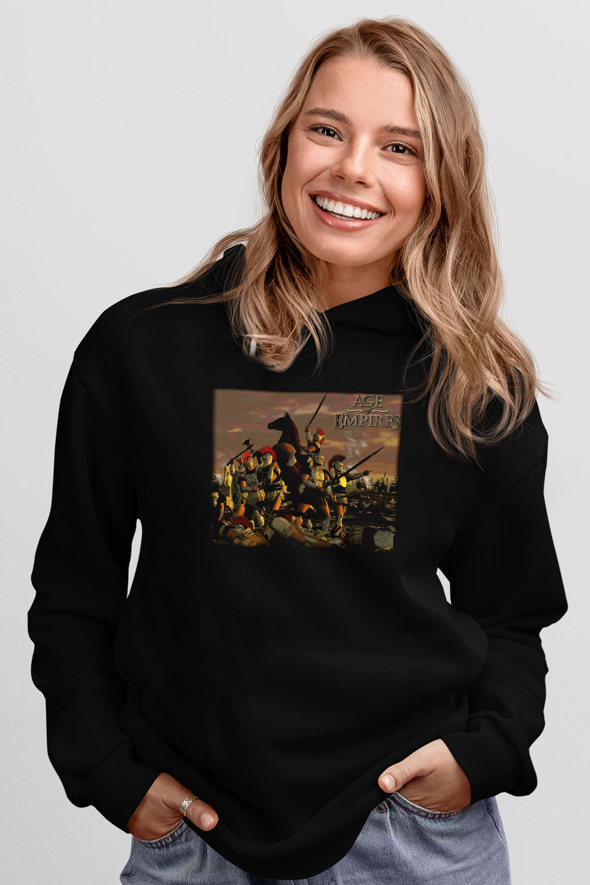 Age Of Empires Siyah Unisex Hoodie
