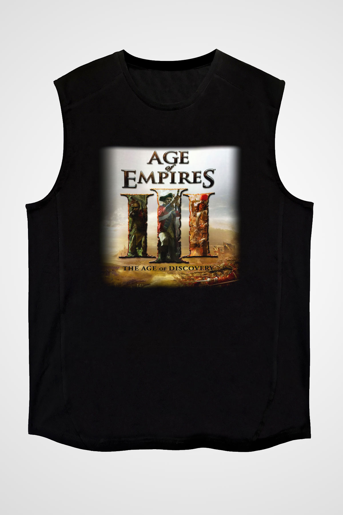 Age Of Empires Siyah Unisex Kolsuz Tişört
