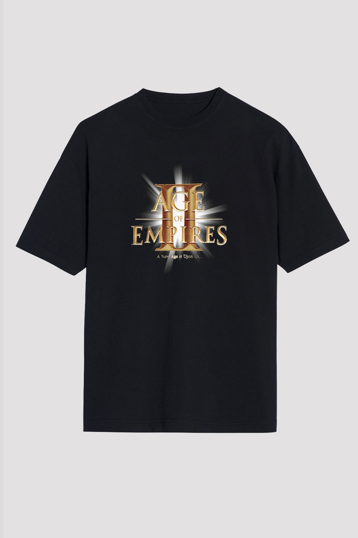 Age Of Empires Siyah Unisex Oversize Tişört T-Shirt