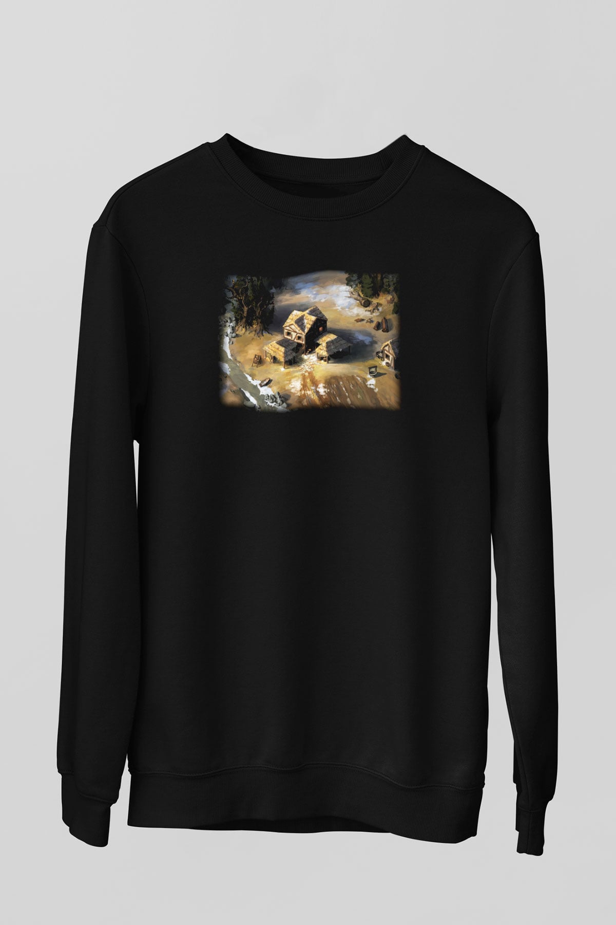 Age Of Empires Siyah Unisex Sweatshirt