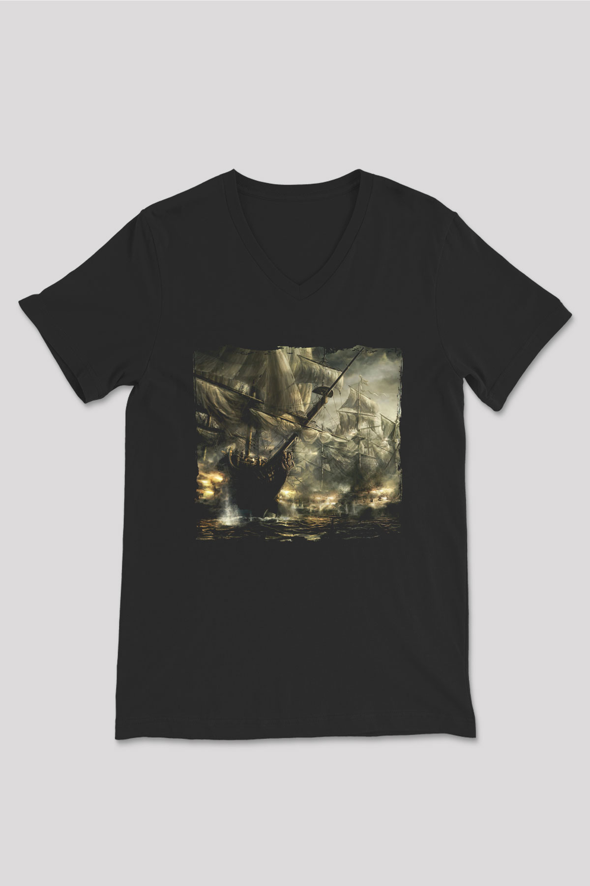 Age Of Empires Siyah Unisex V Yaka Tişört