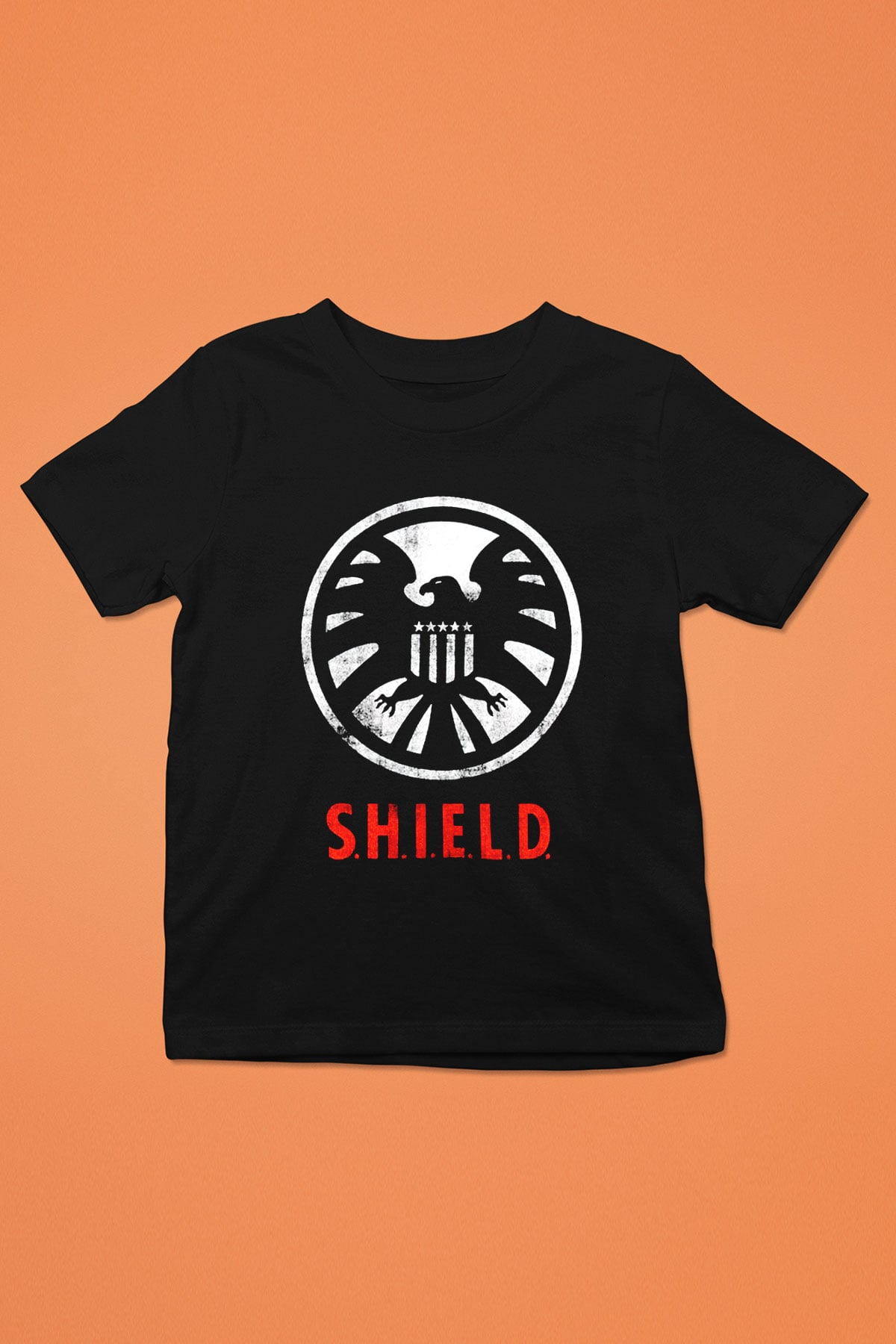 Agents of S.H.I.E.L.D. Baskılı Siyah Unisex Çocuk Tişört