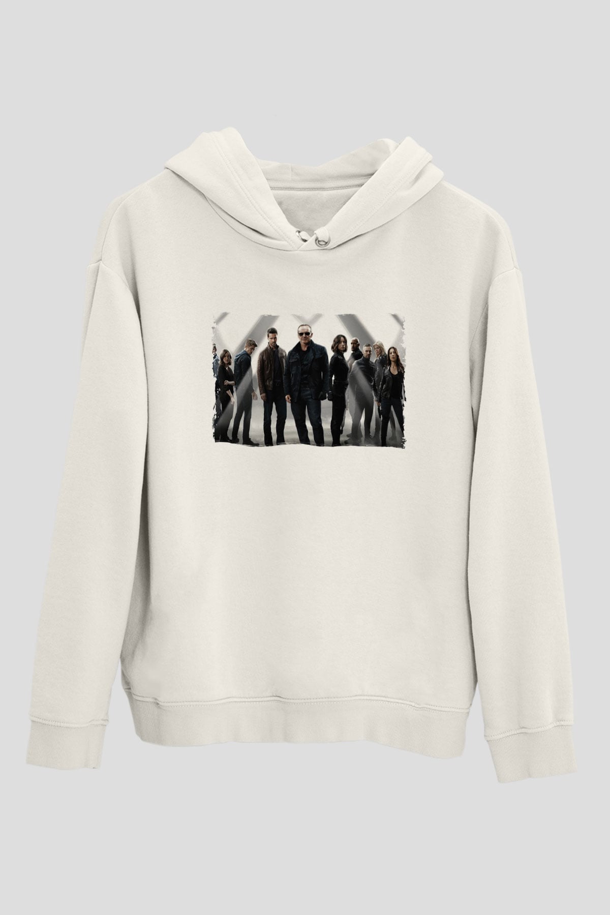 Agents of S.H.I.E.L.D. Beyaz Unisex Hoodie