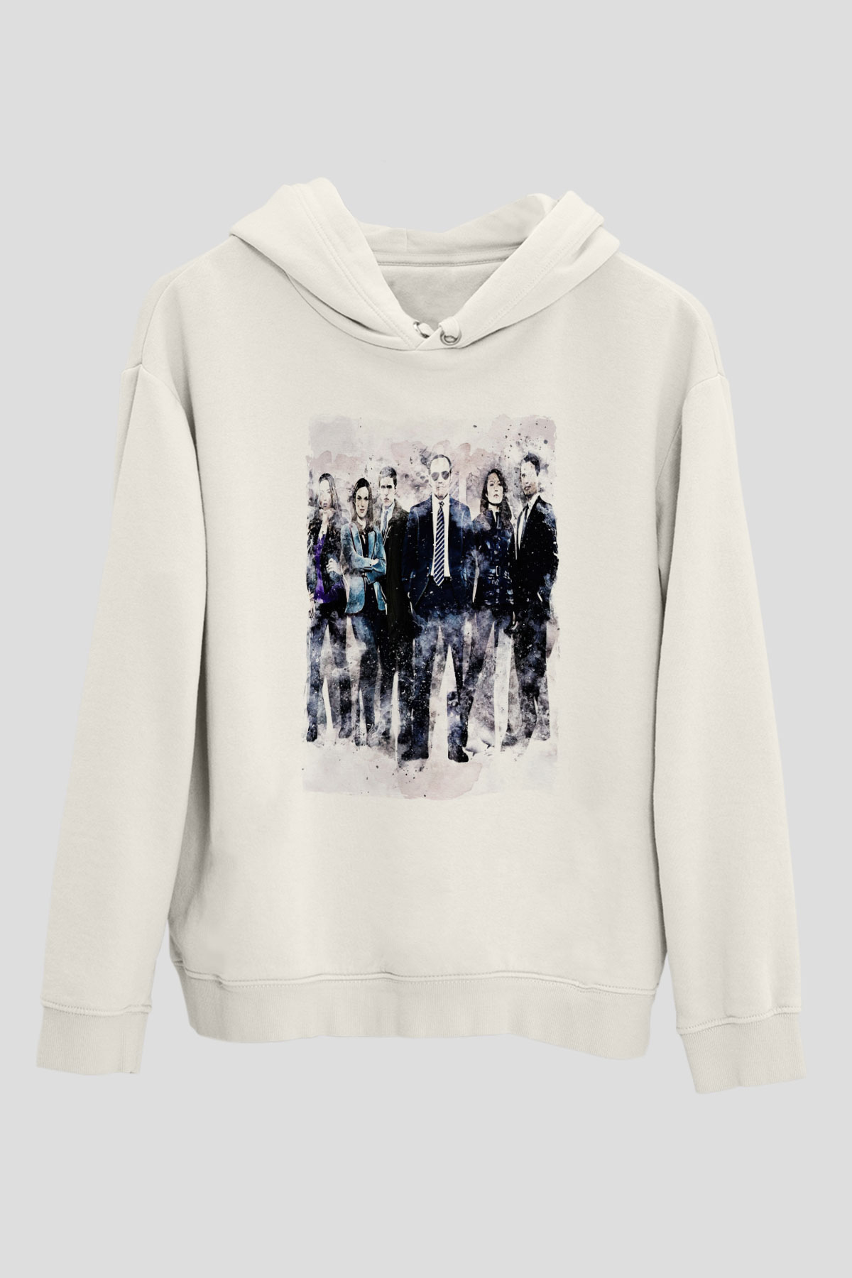 Agents of S.H.I.E.L.D. Beyaz Unisex Hoodie