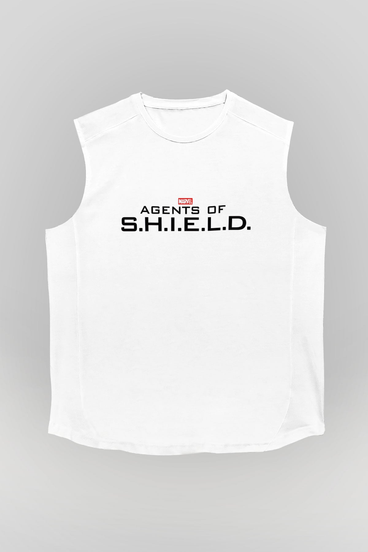 Agents of S.H.I.E.L.D. Beyaz Unisex Kolsuz Tişört