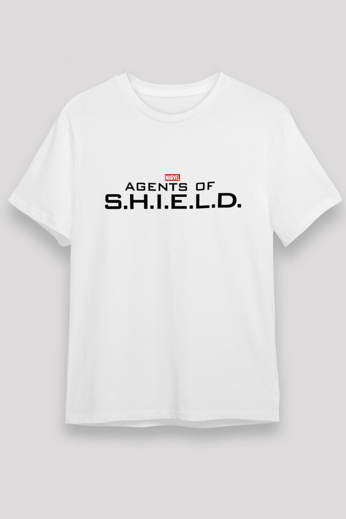 Agents of S.H.I.E.L.D. Beyaz Unisex Tişört T-Shirt