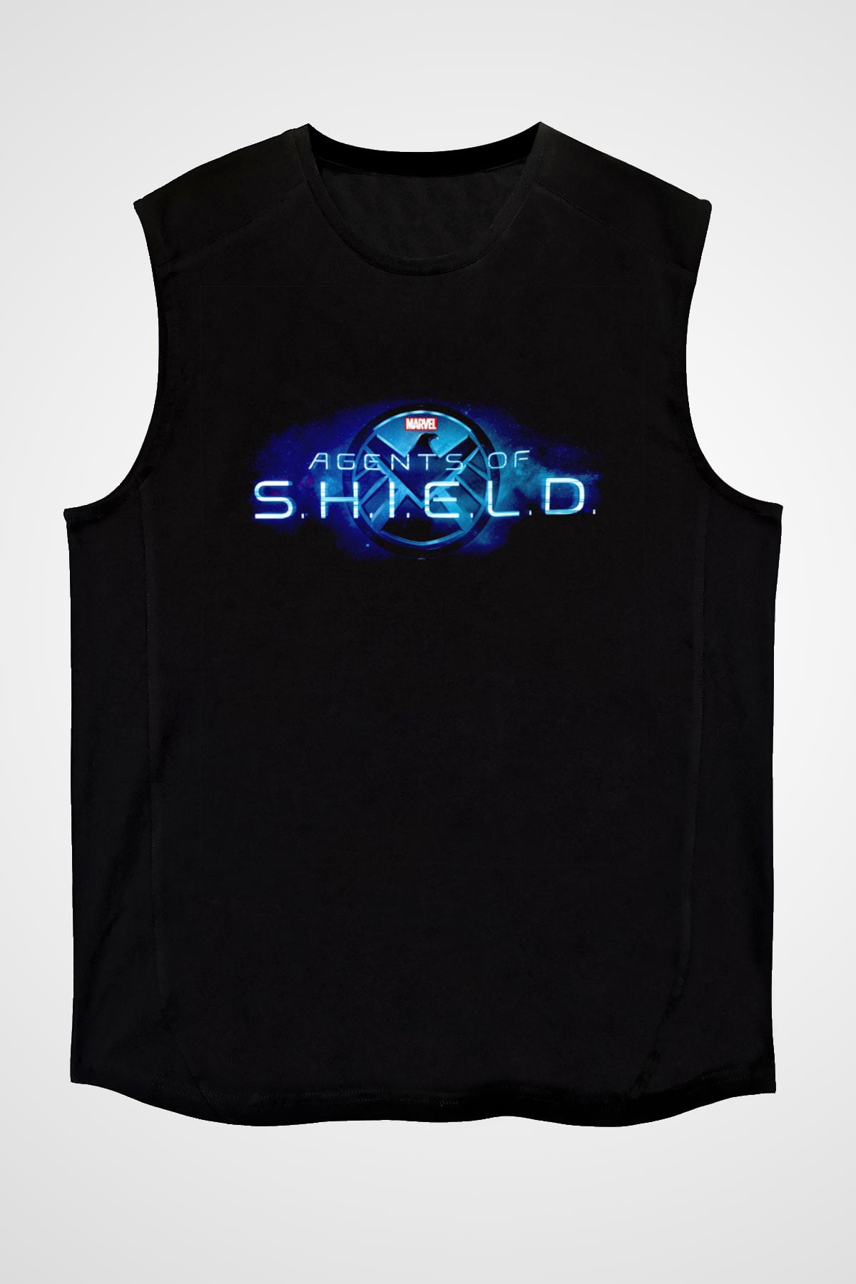 Agents of S.H.I.E.L.D. Siyah Unisex Kolsuz Tişört