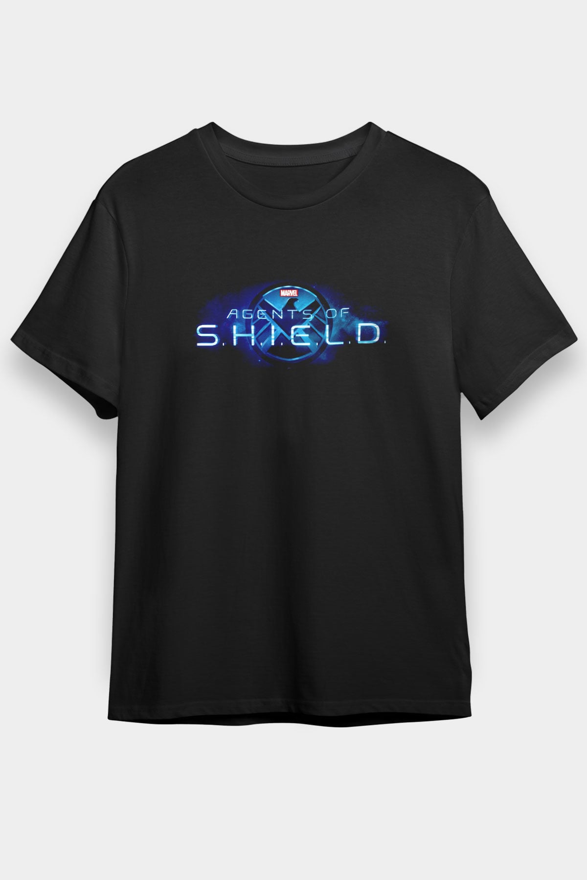 Agents of S.H.I.E.L.D. Siyah Unisex Tişört T-Shirt