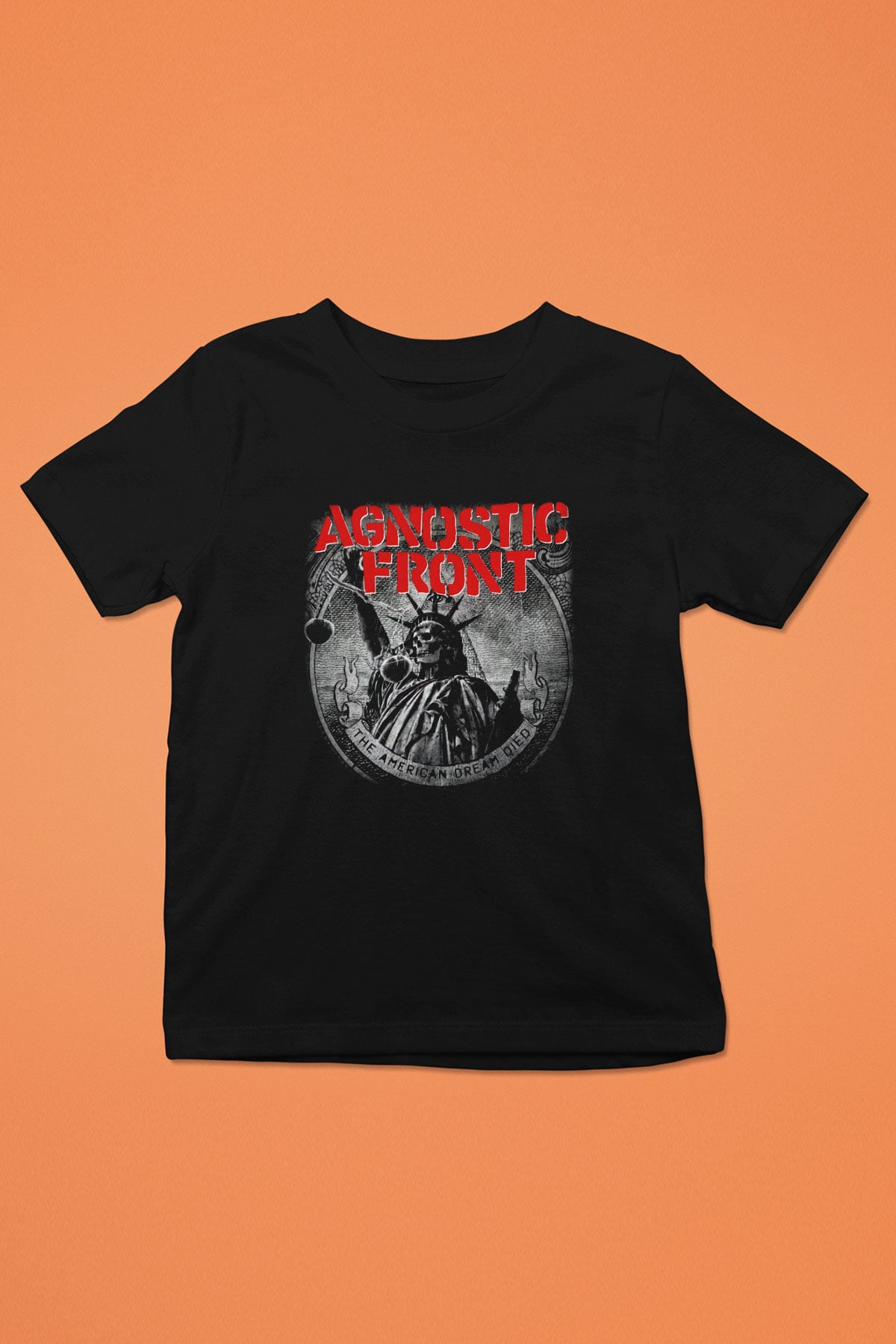 Agnostic Front Baskılı Siyah Unisex Çocuk Tişört