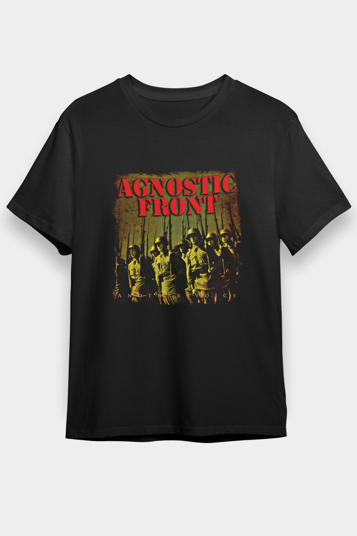 Agnostic Front Baskılı Unisex Siyah Tişört