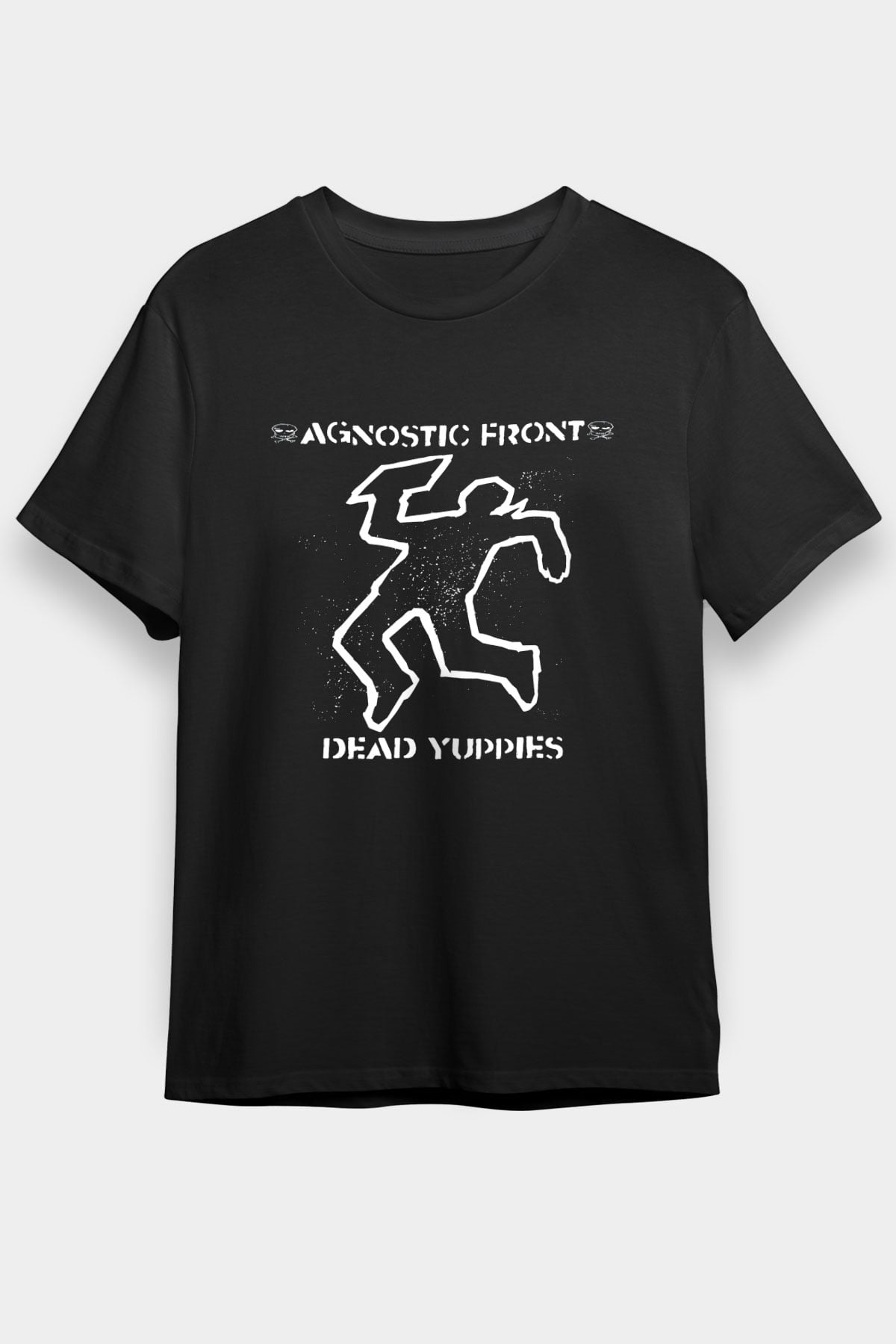 Agnostic Front Baskılı Unisex Siyah Tişört