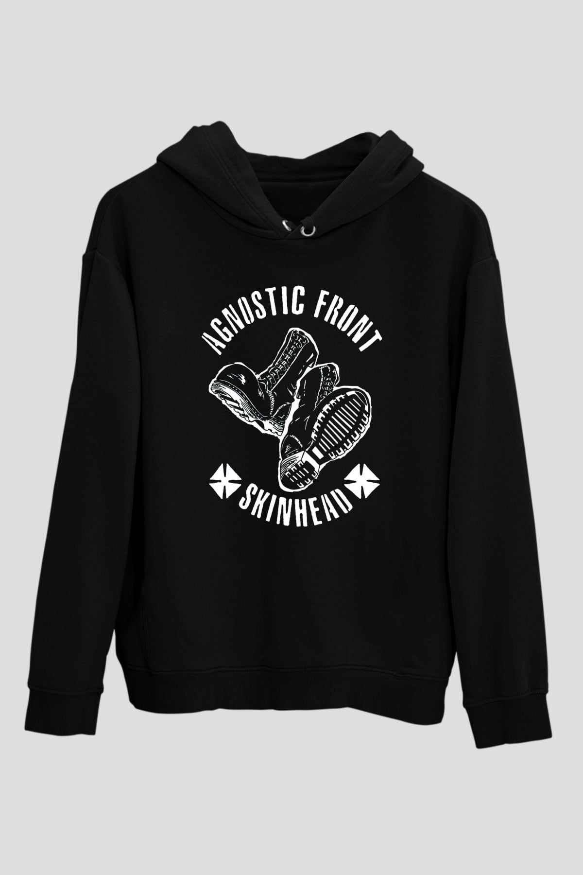 Agnostic Front Siyah Unisex Hoodie