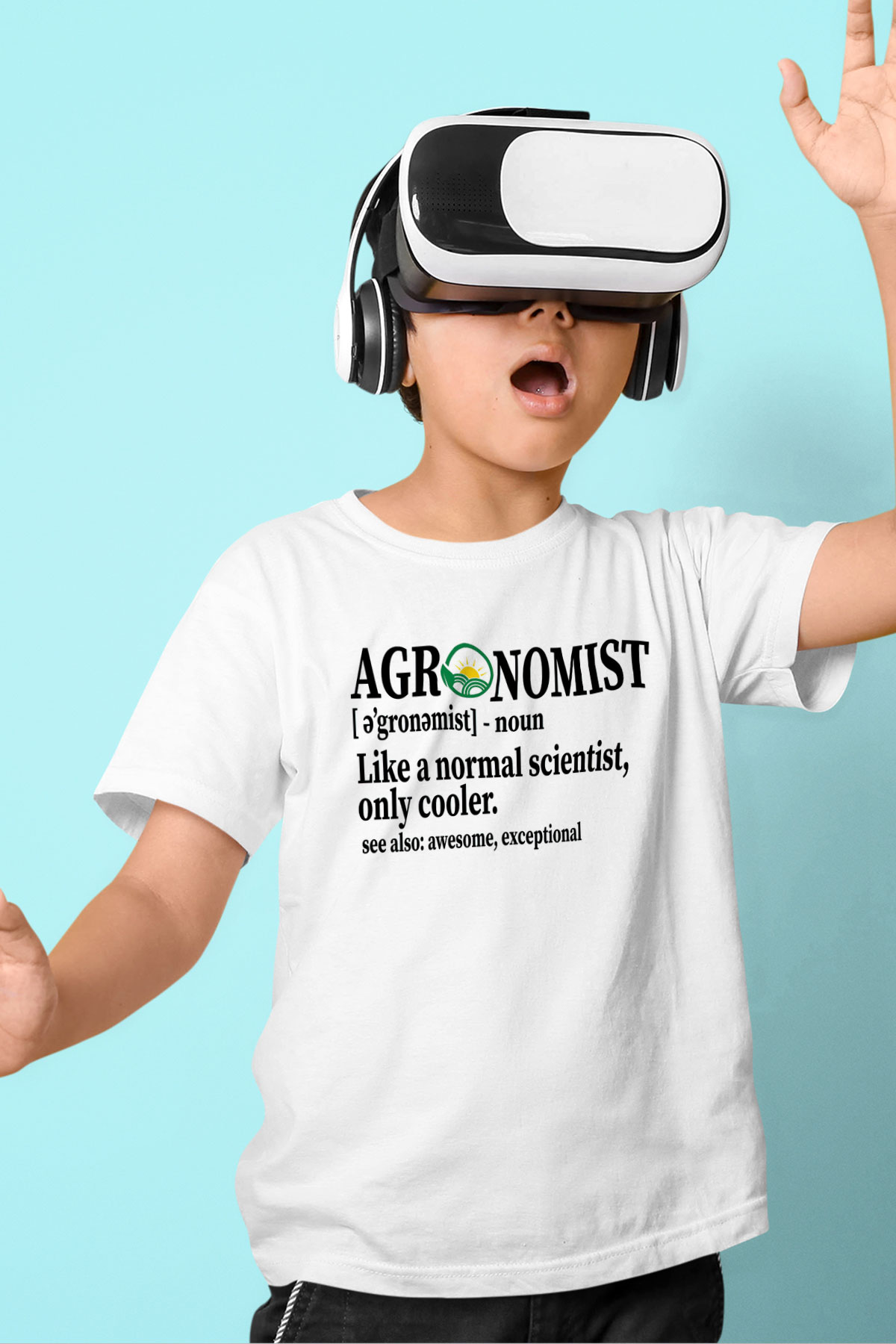Agronomist Beyaz Unisex Çocuk Tişört