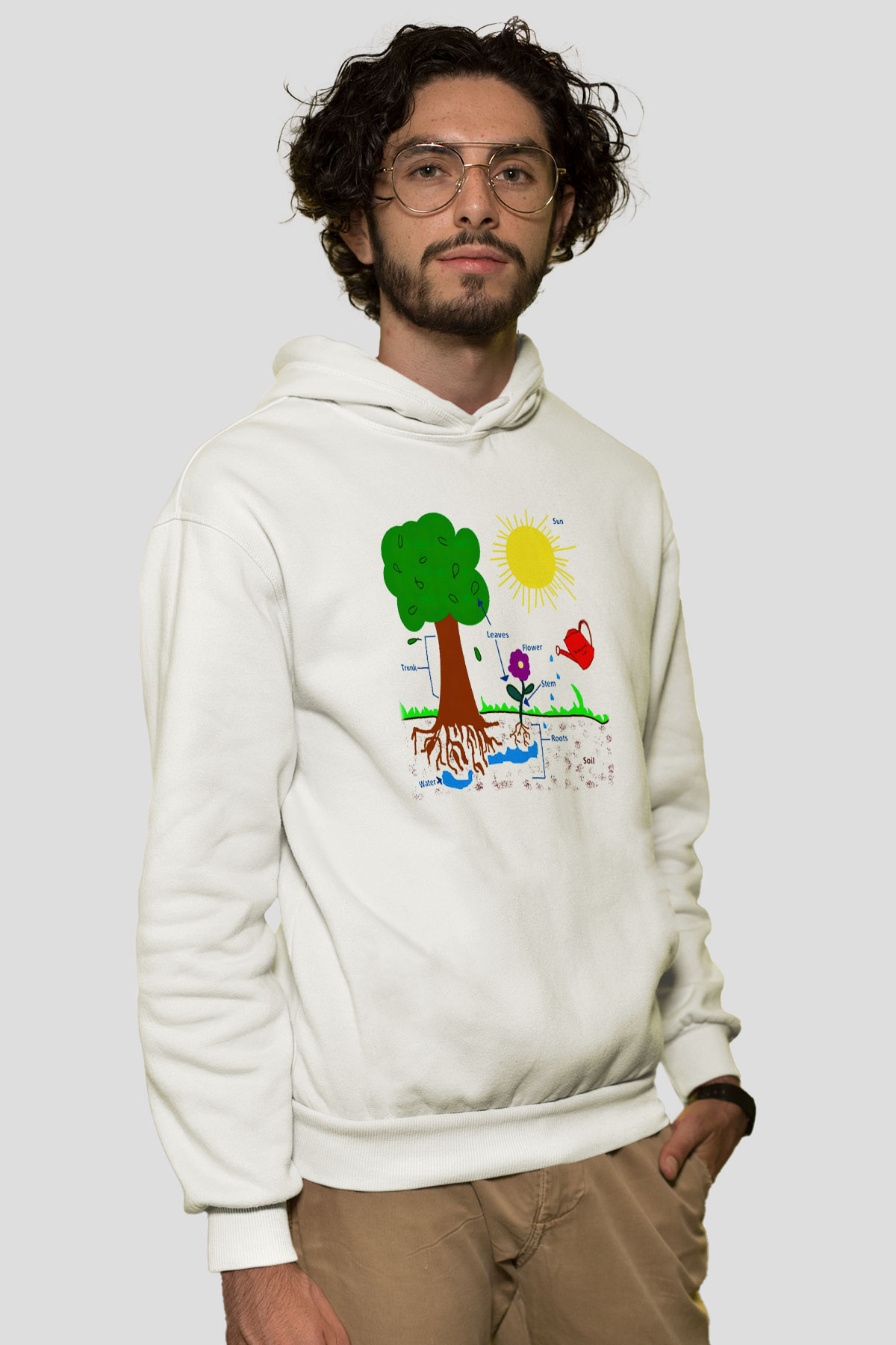 Agronomist Beyaz Unisex Hoodie