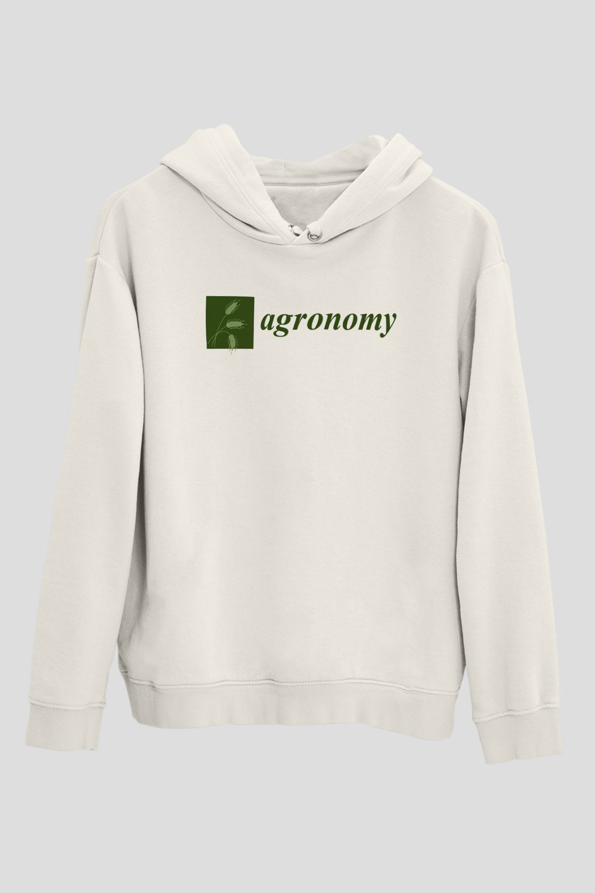 Agronomist Beyaz Unisex Kapüşonlu Sweatshirt