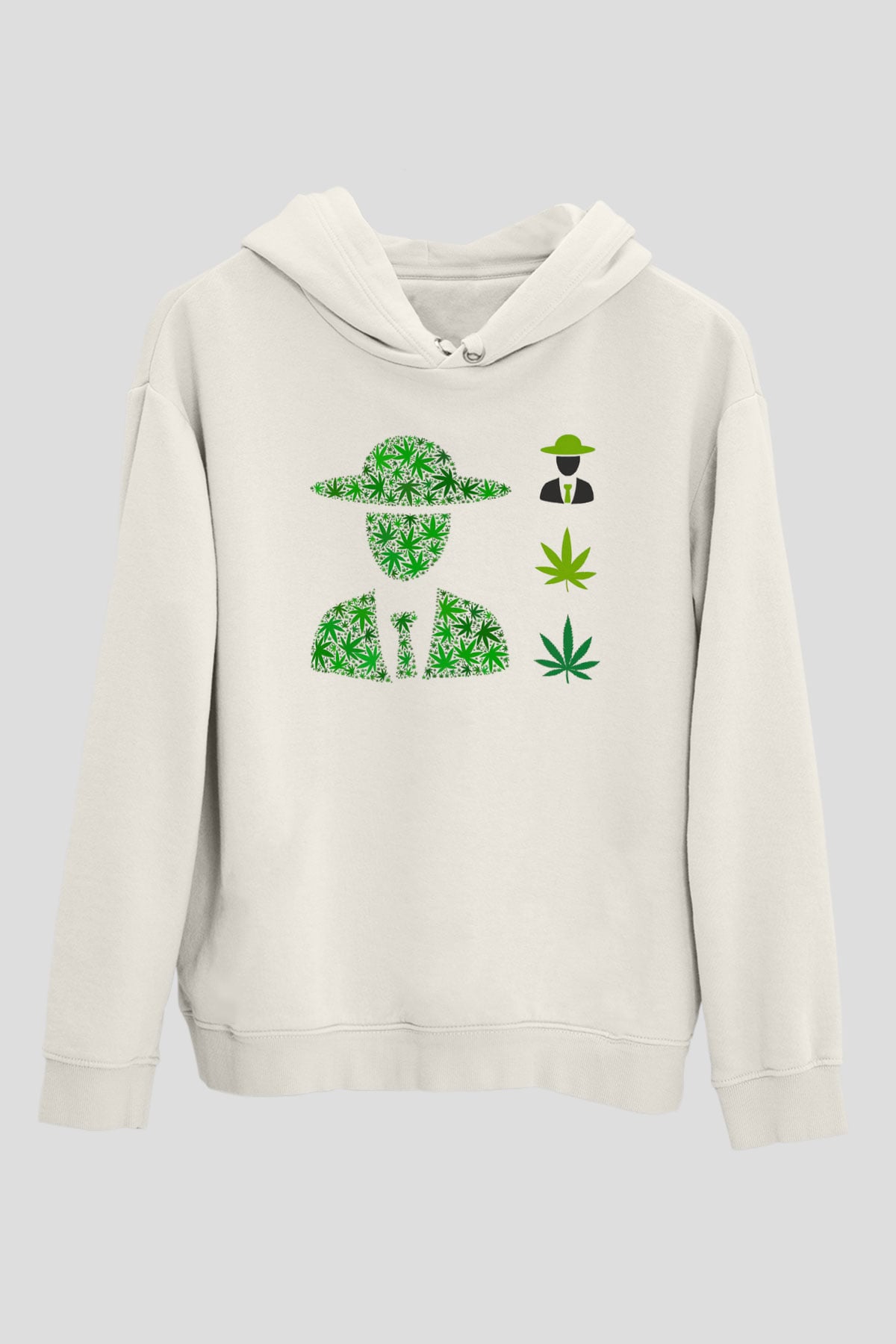 Agronomist Beyaz Unisex Kapüşonlu Sweatshirt