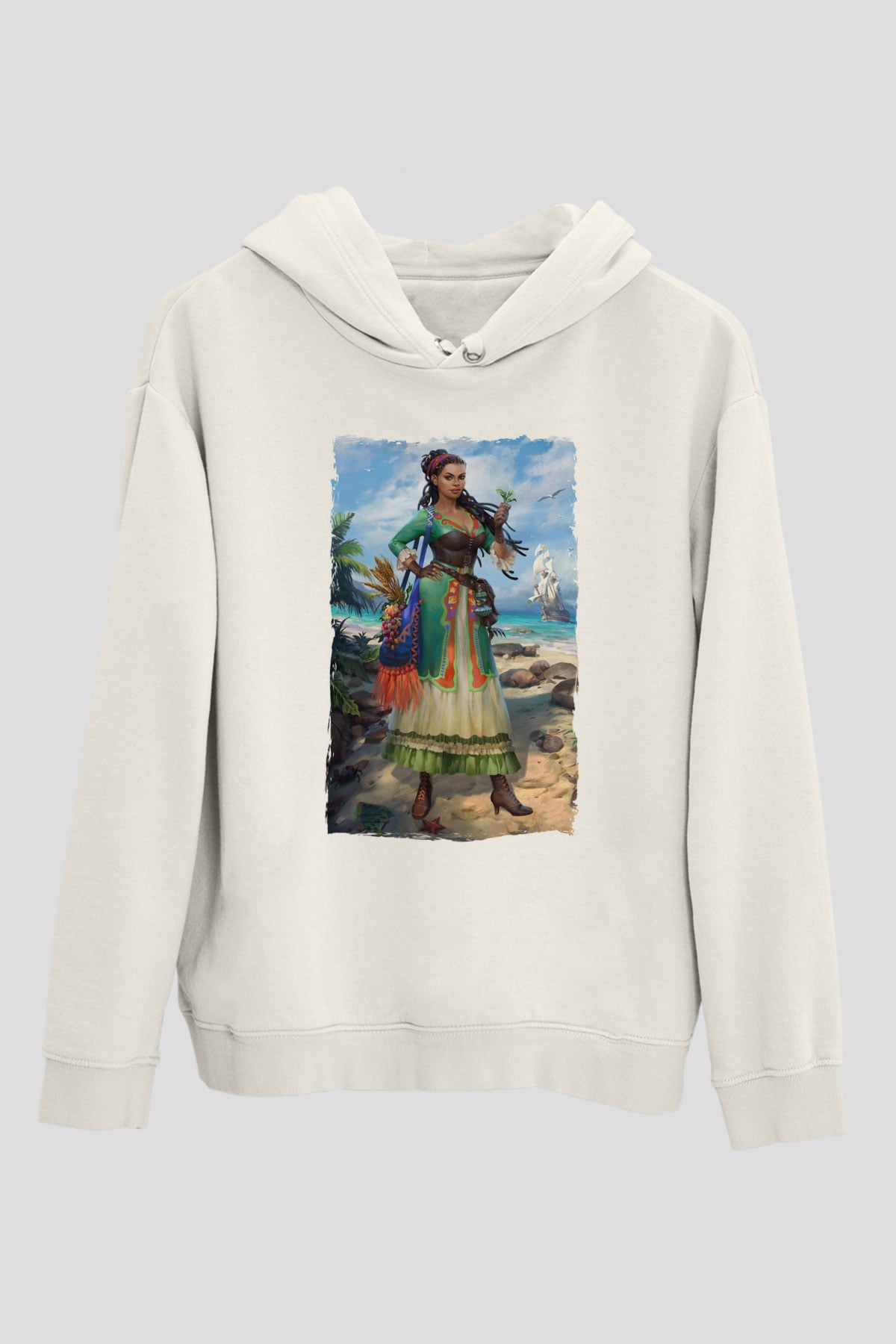 Agronomist Beyaz Unisex Kapüşonlu Sweatshirt