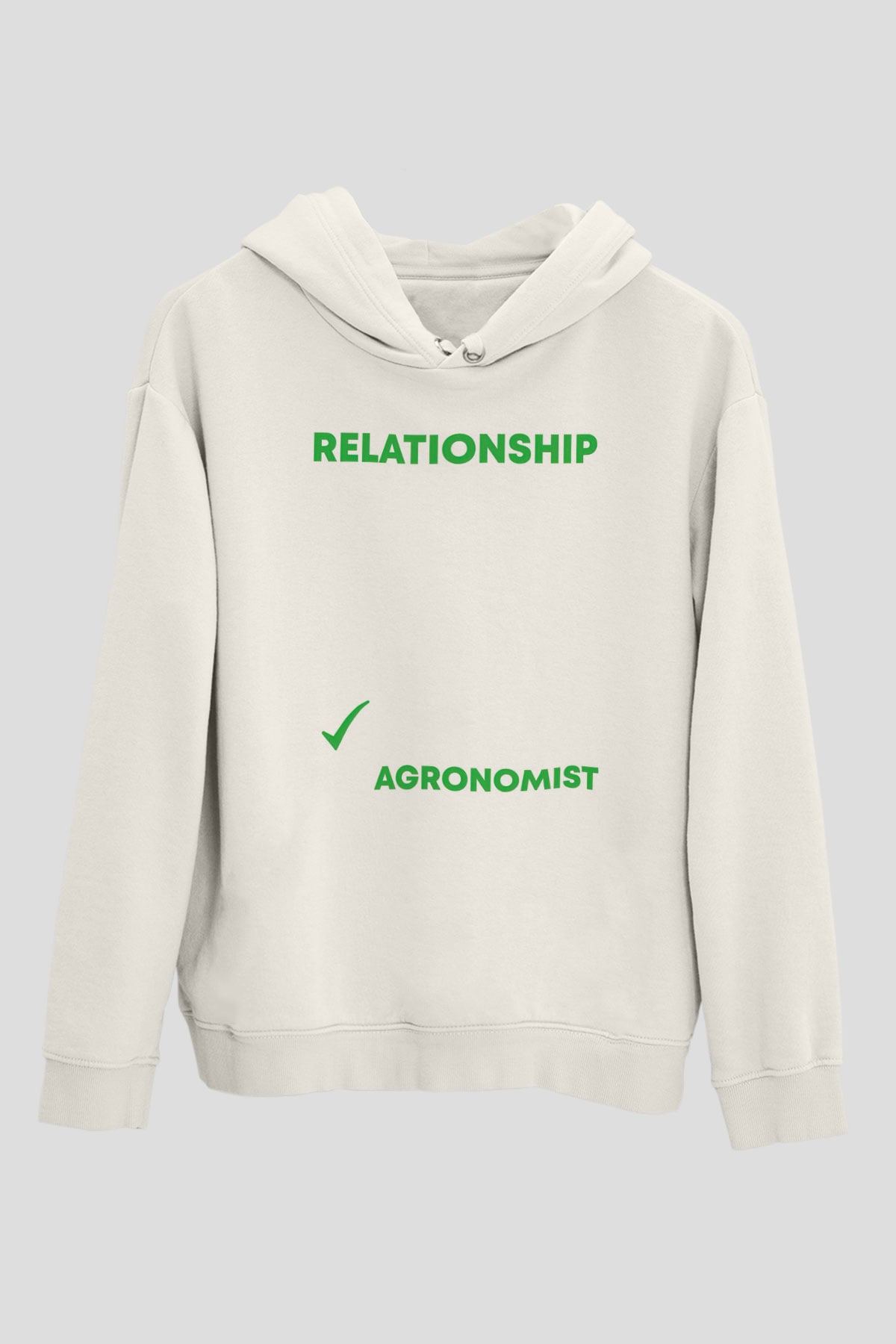 Agronomist Beyaz Unisex Kapüşonlu Sweatshirt