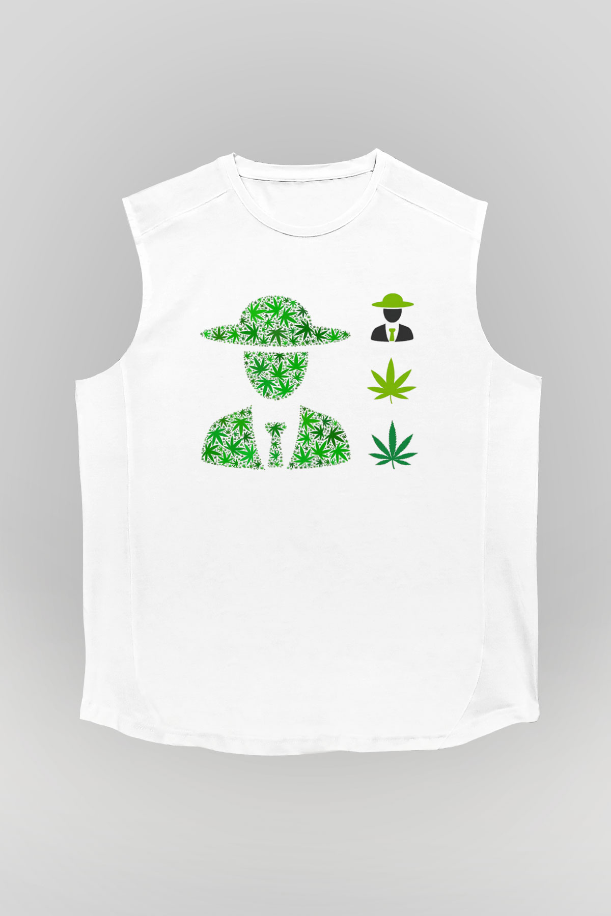 Agronomist Beyaz Unisex Kolsuz Tişört