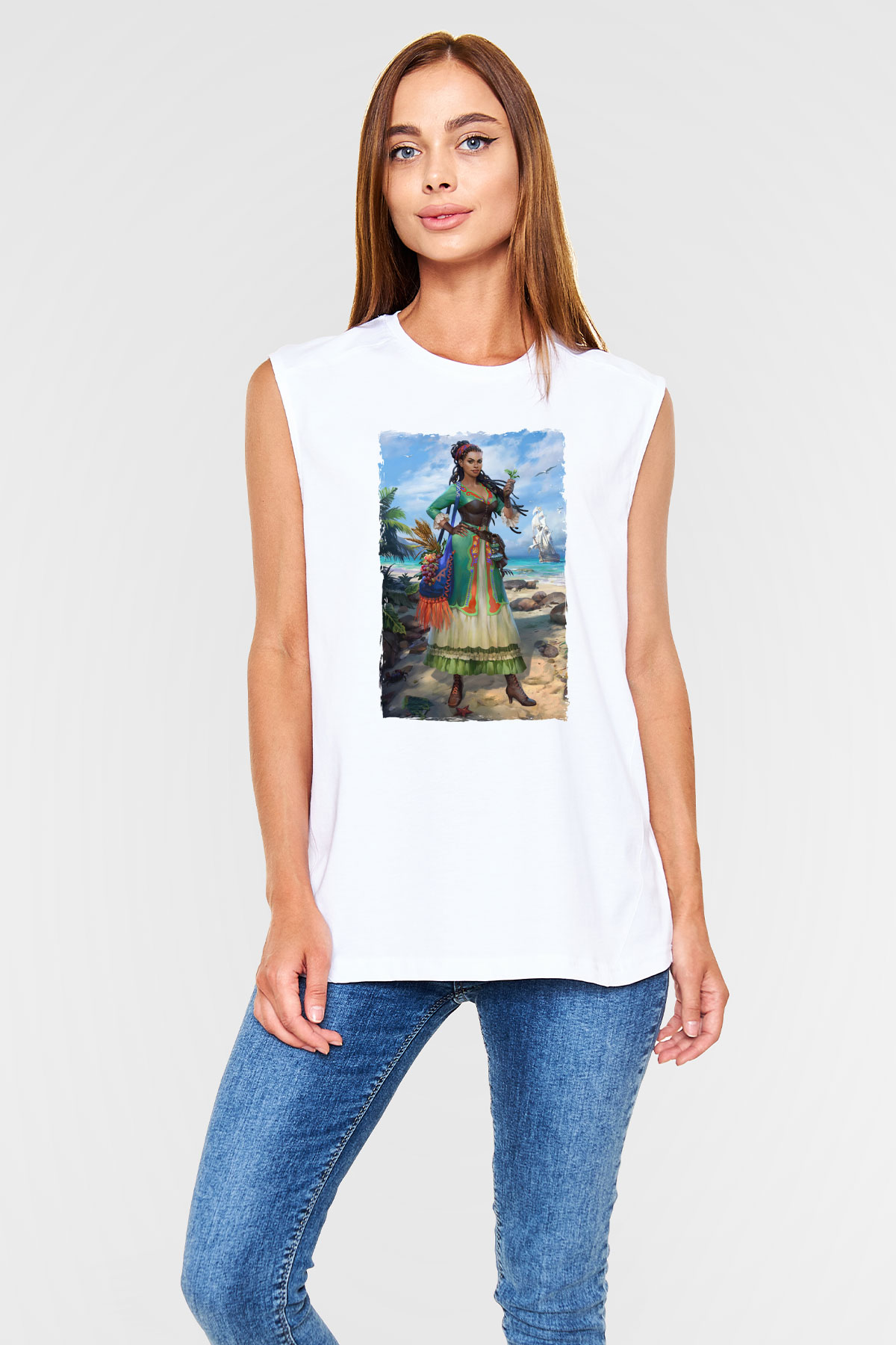 Agronomist Beyaz Unisex Kolsuz Tişört