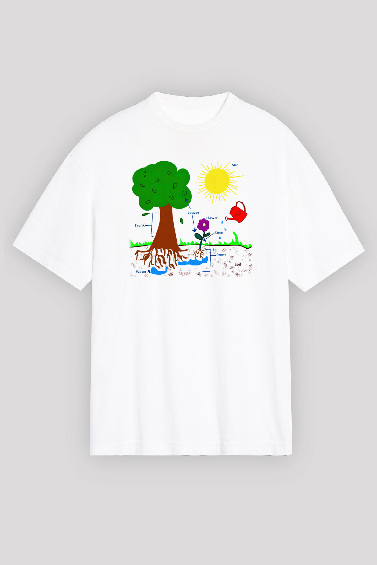 Agronomist Beyaz Unisex Oversize Tişört T-Shirt