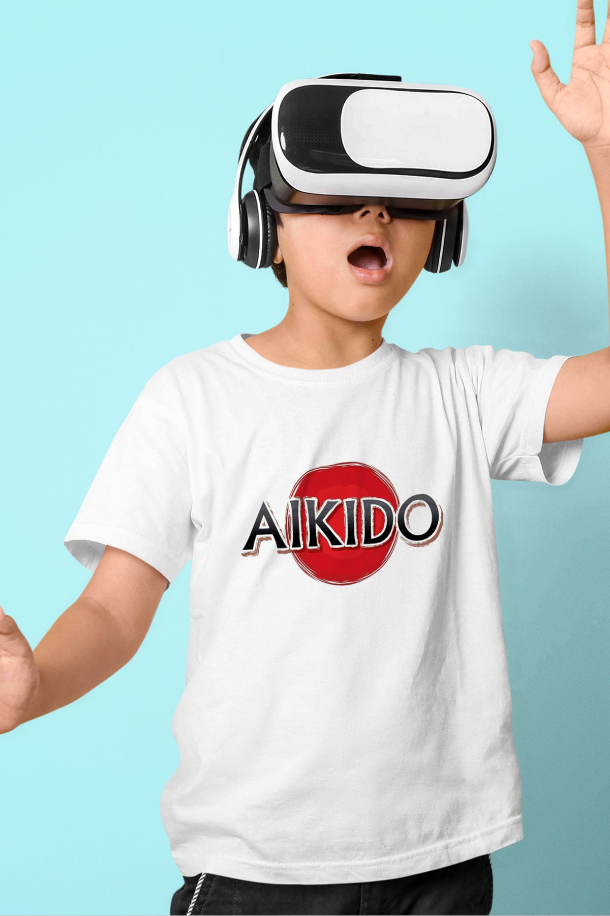 Aikido Beyaz Unisex Çocuk Tişört