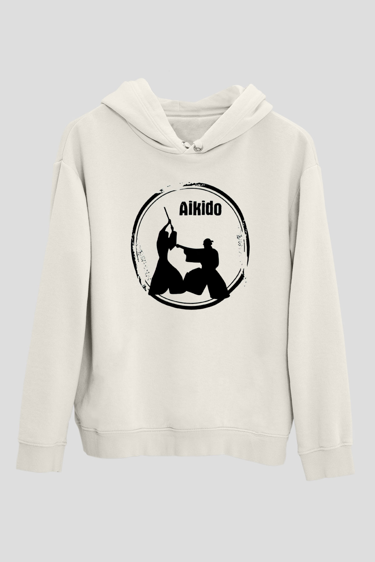 Aikido Beyaz Unisex Hoodie