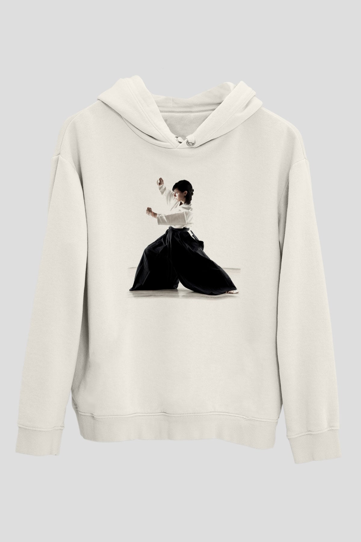 Aikido Beyaz Unisex Hoodie