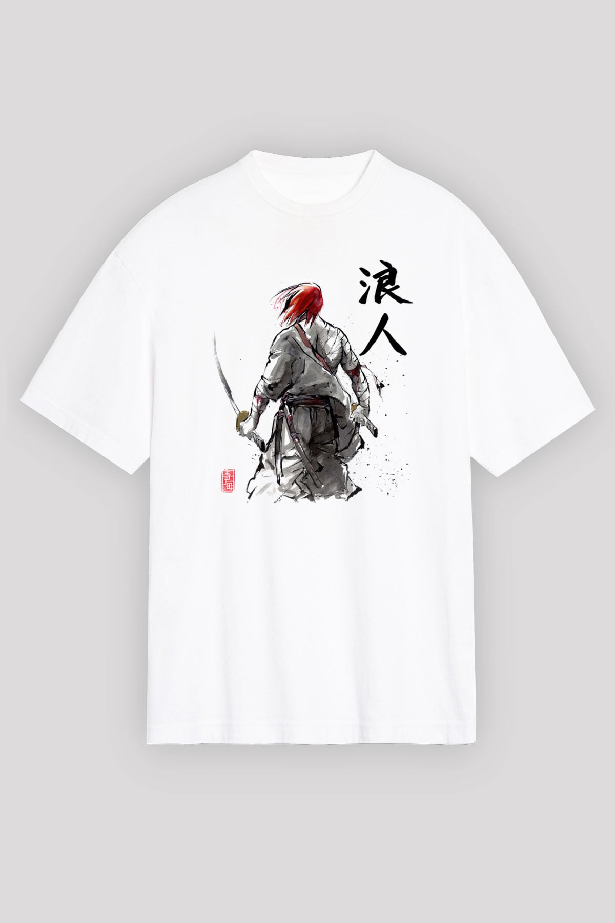 Aikido Beyaz Unisex Oversize Tişört T-Shirt