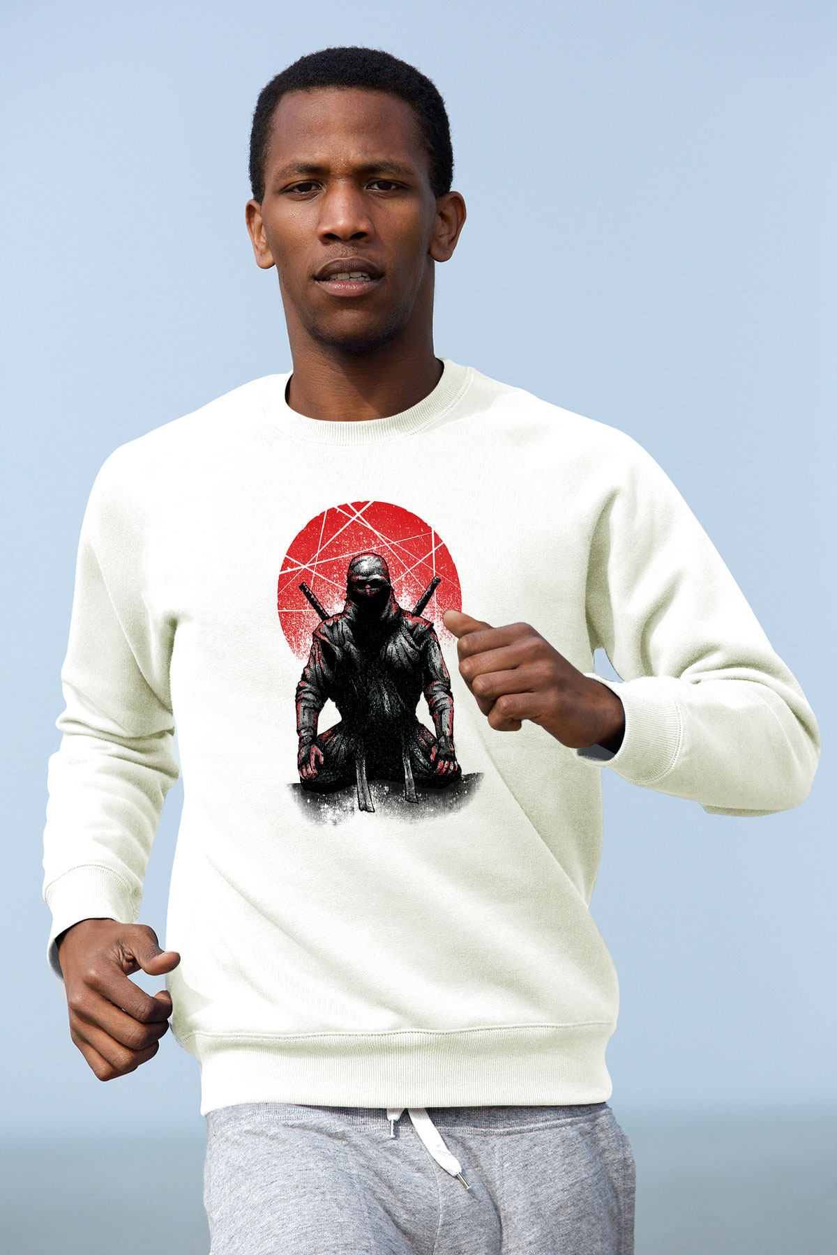 Aikido Beyaz Unisex Sweatshirt