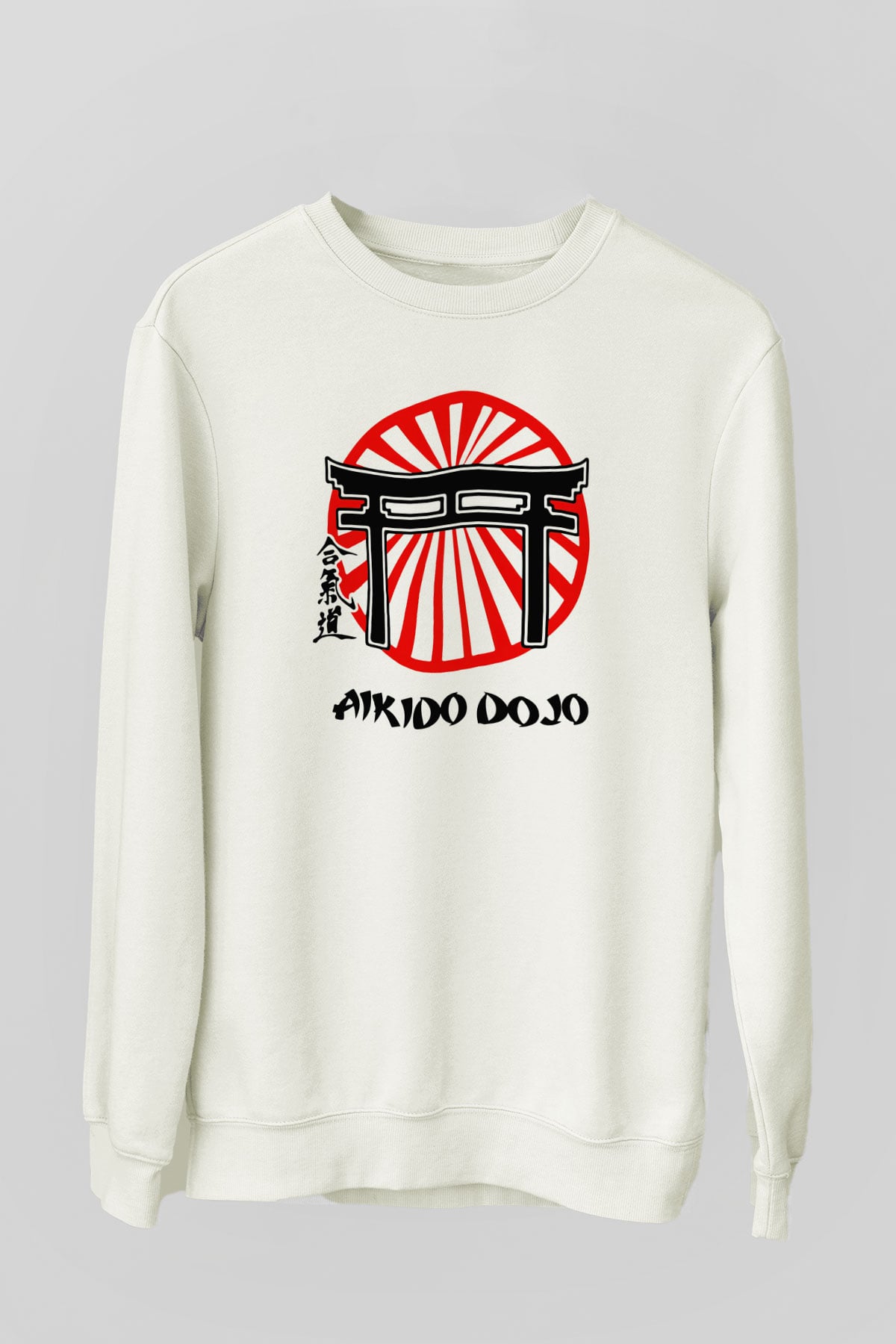 Aikido Beyaz Unisex Sweatshirt