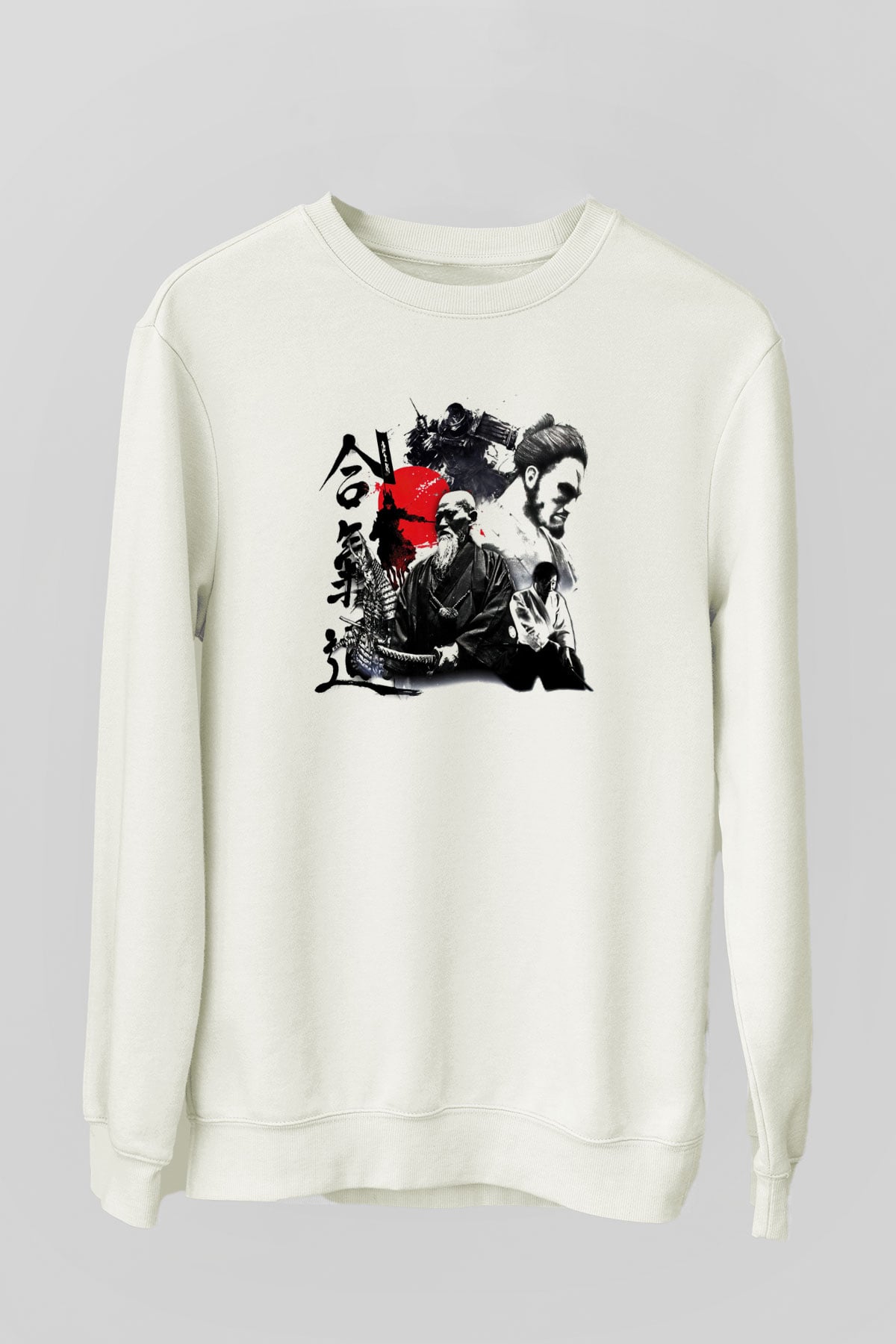 Aikido Beyaz Unisex Sweatshirt