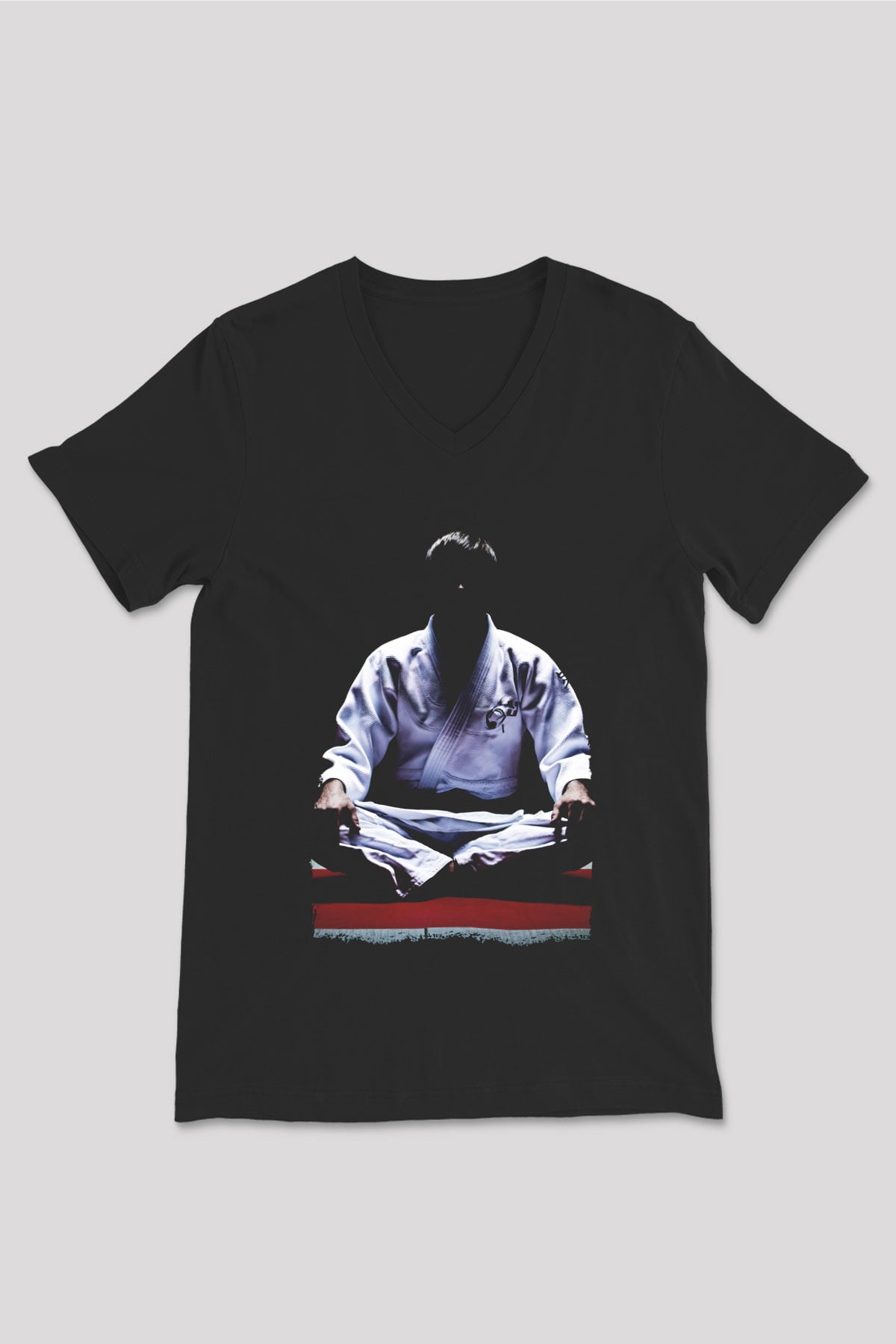 Aikido Siyah Unisex V Yaka Tişört