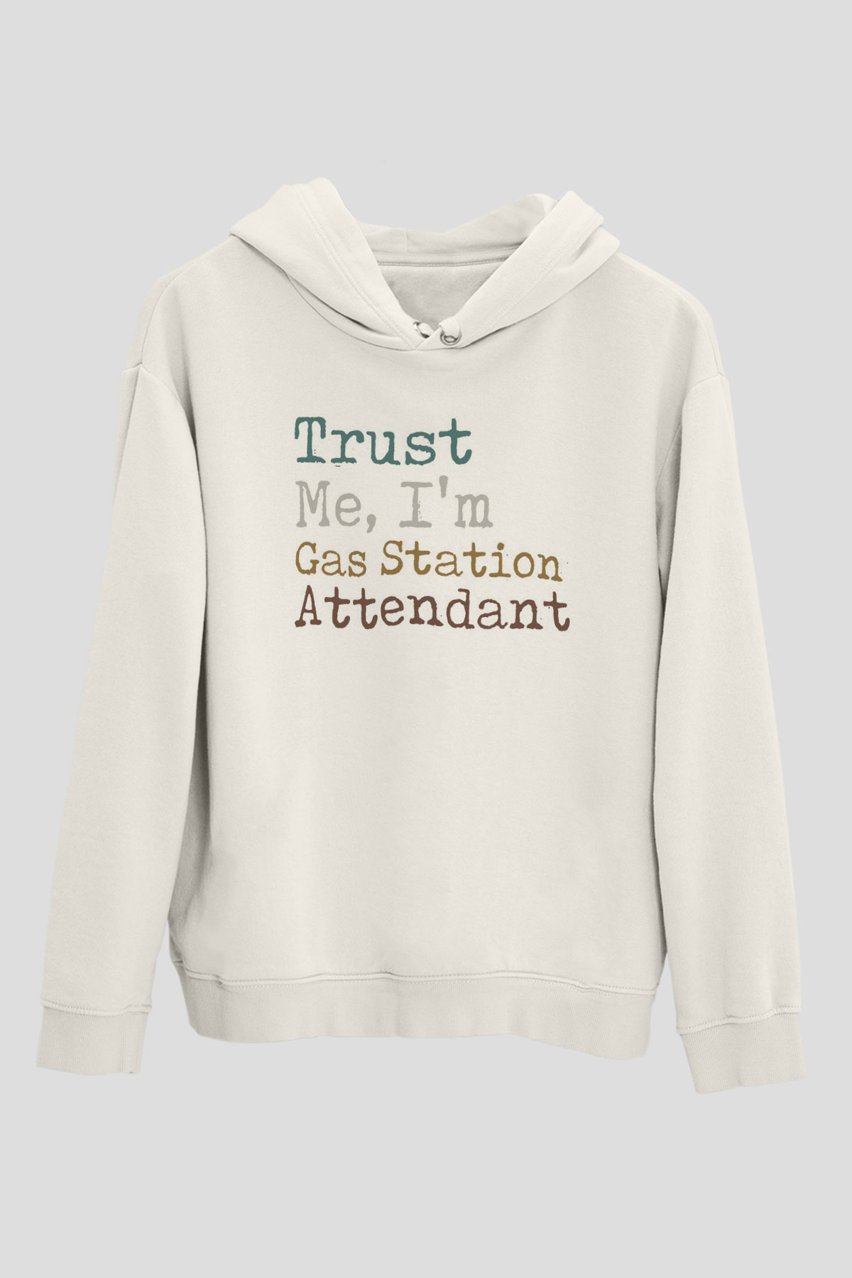 Akaryakıt Beyaz Unisex Kapüşonlu Sweatshirt