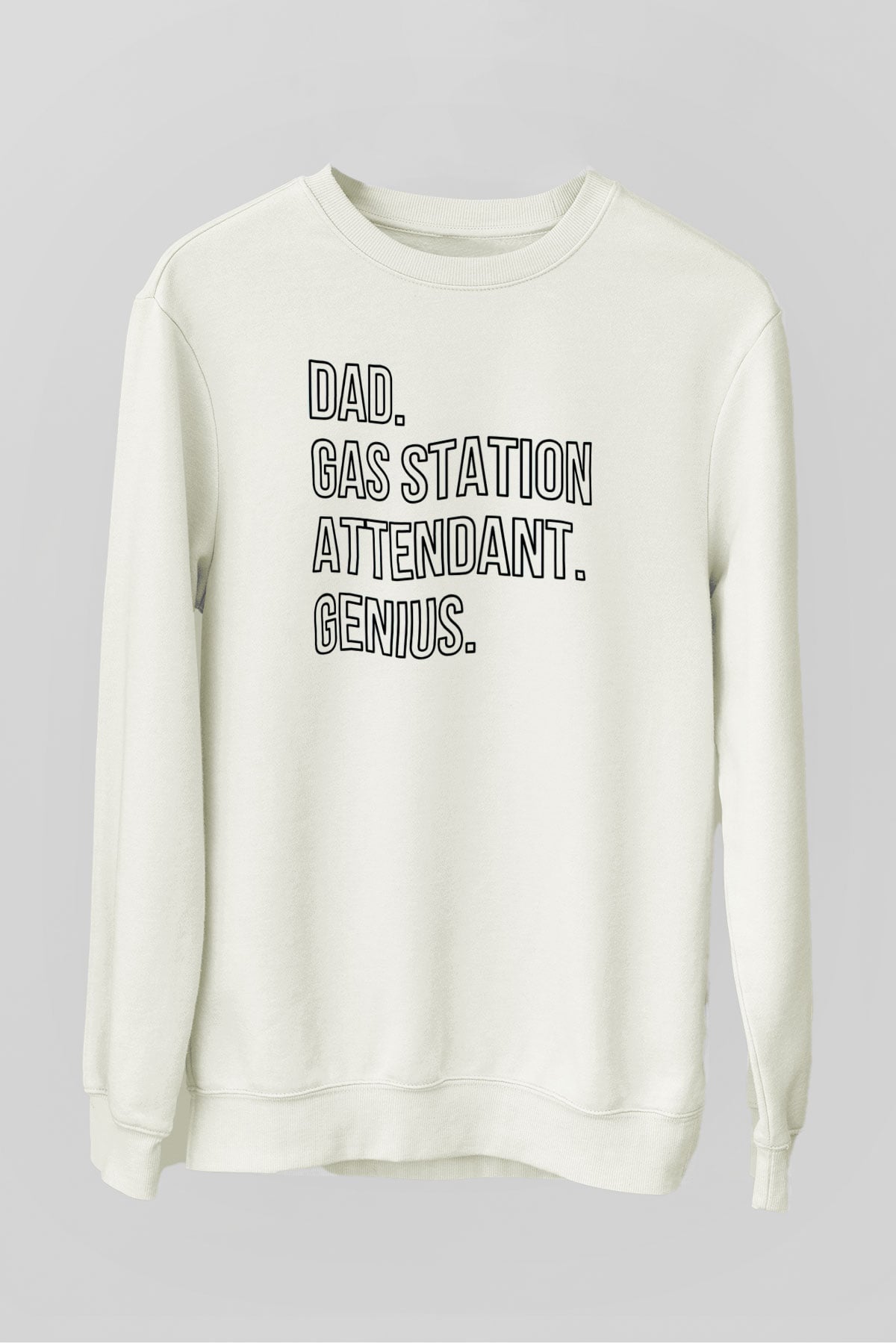 Akaryakıt Beyaz Unisex Sweatshirt