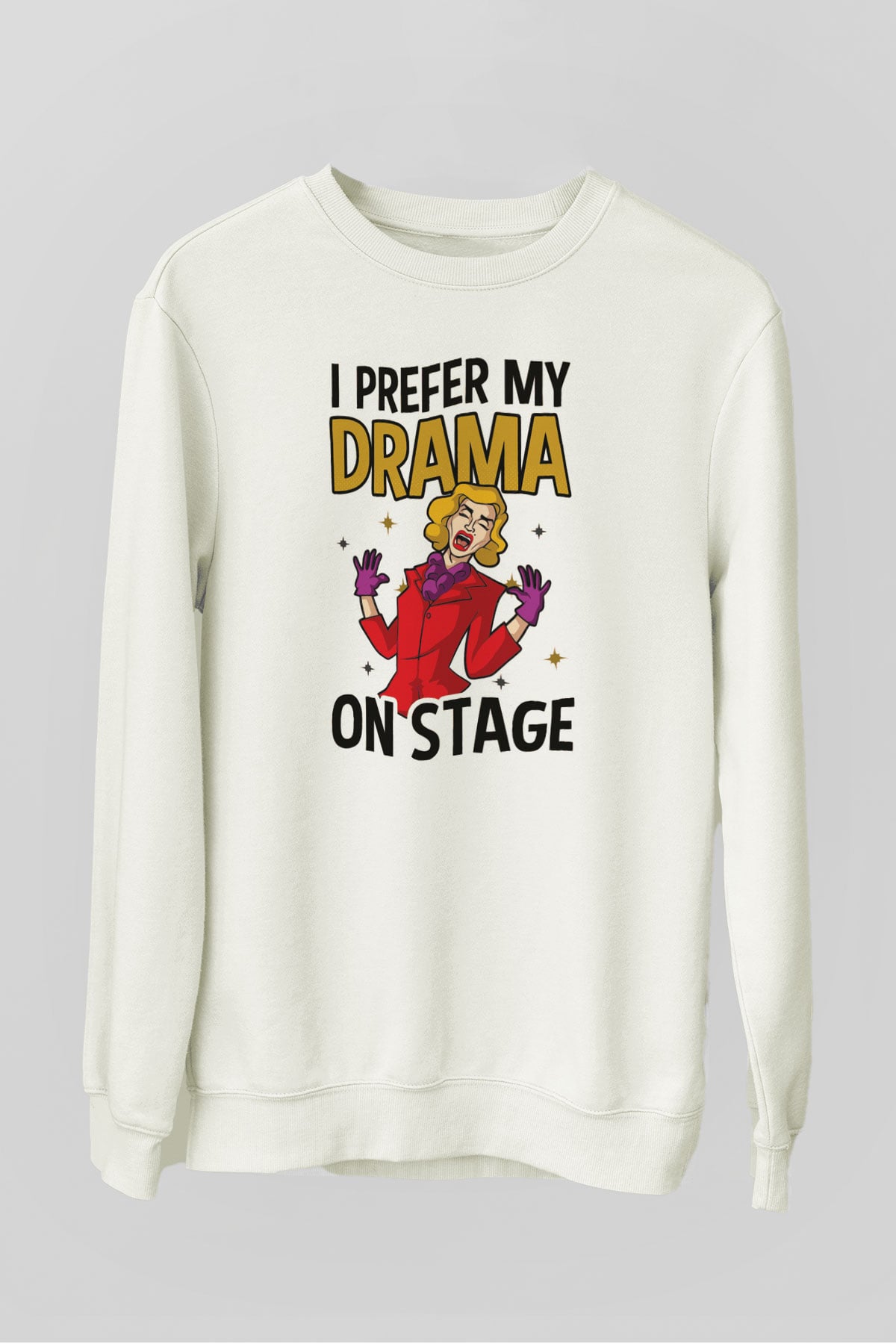 Aktör Beyaz Unisex Sweatshirt