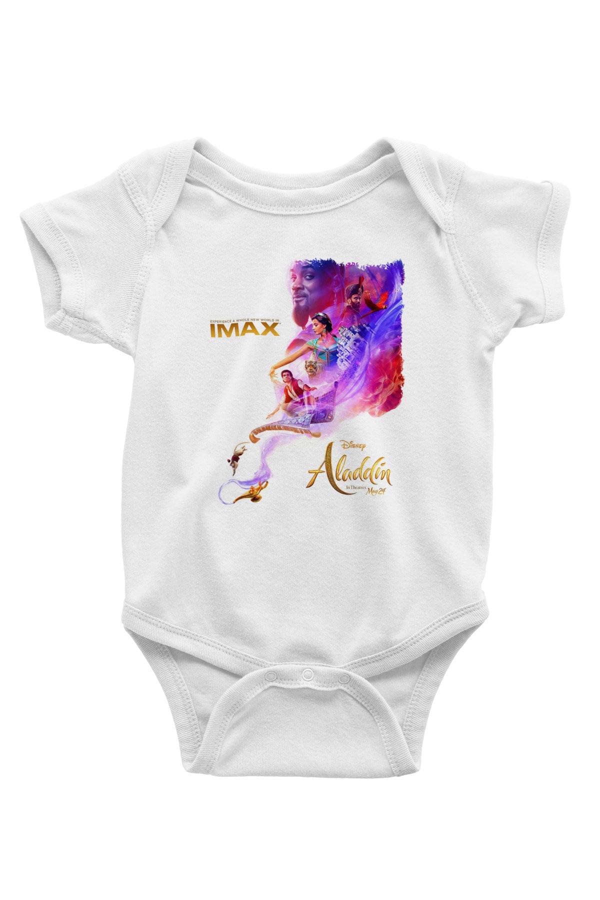 Aladdin Beyaz Bebek Body - Zıbın