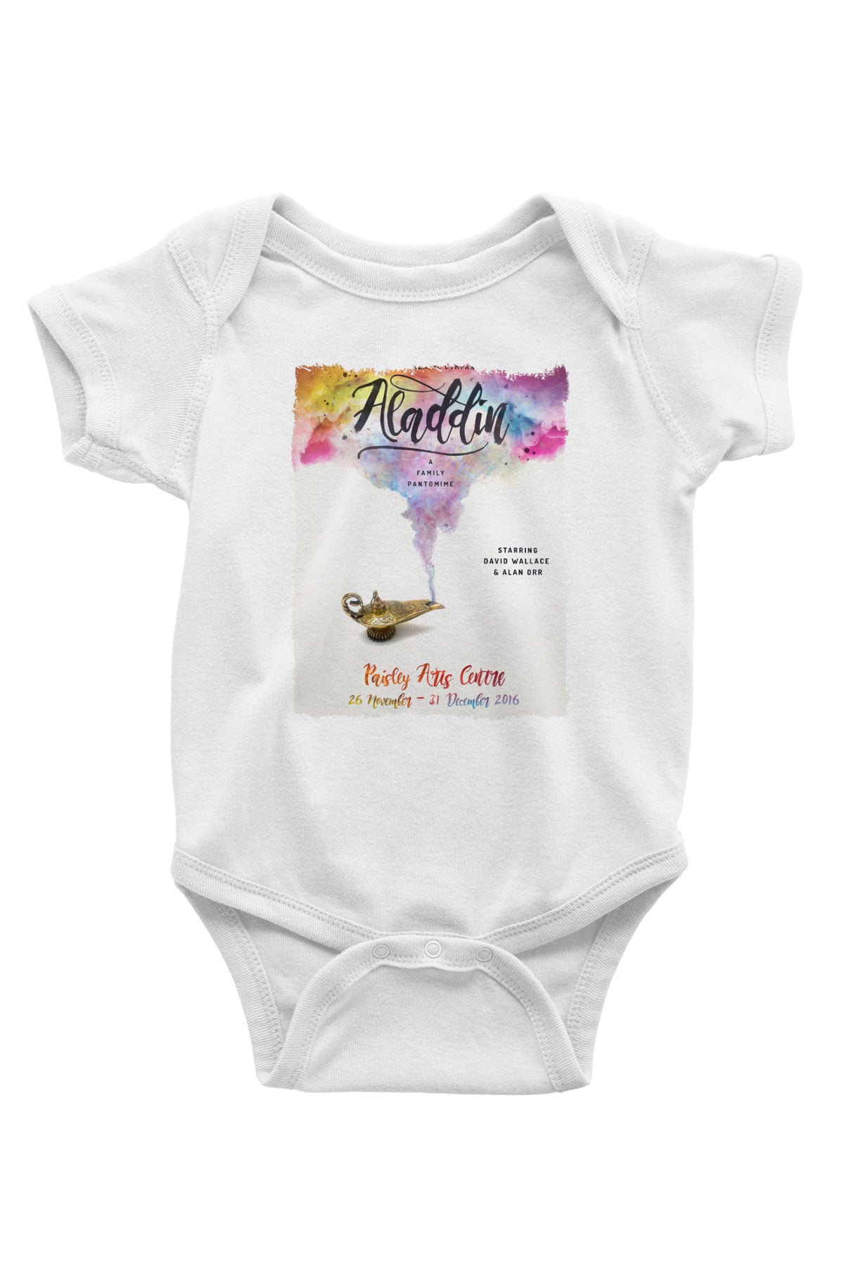 Aladdin Beyaz Bebek Body - Zıbın