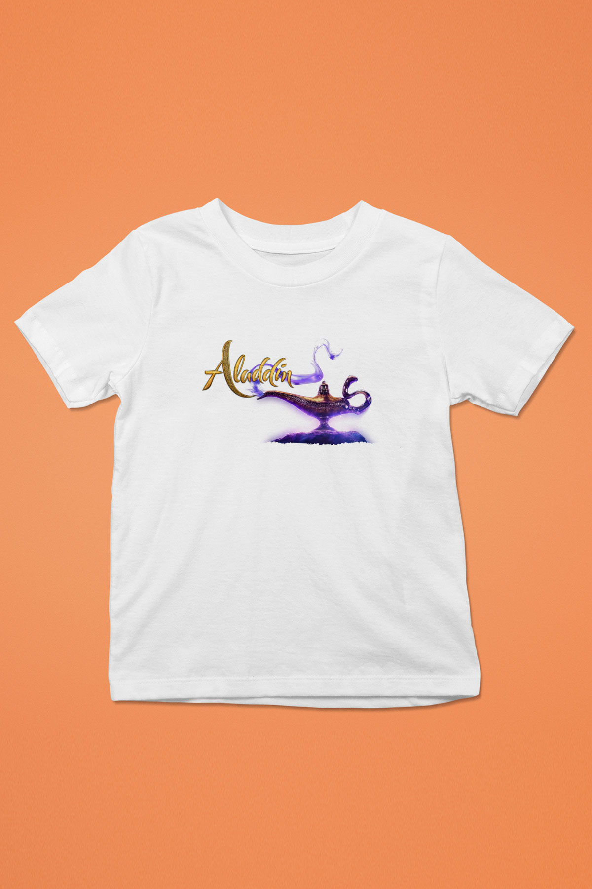 Aladdin Beyaz Unisex Çocuk Tişört