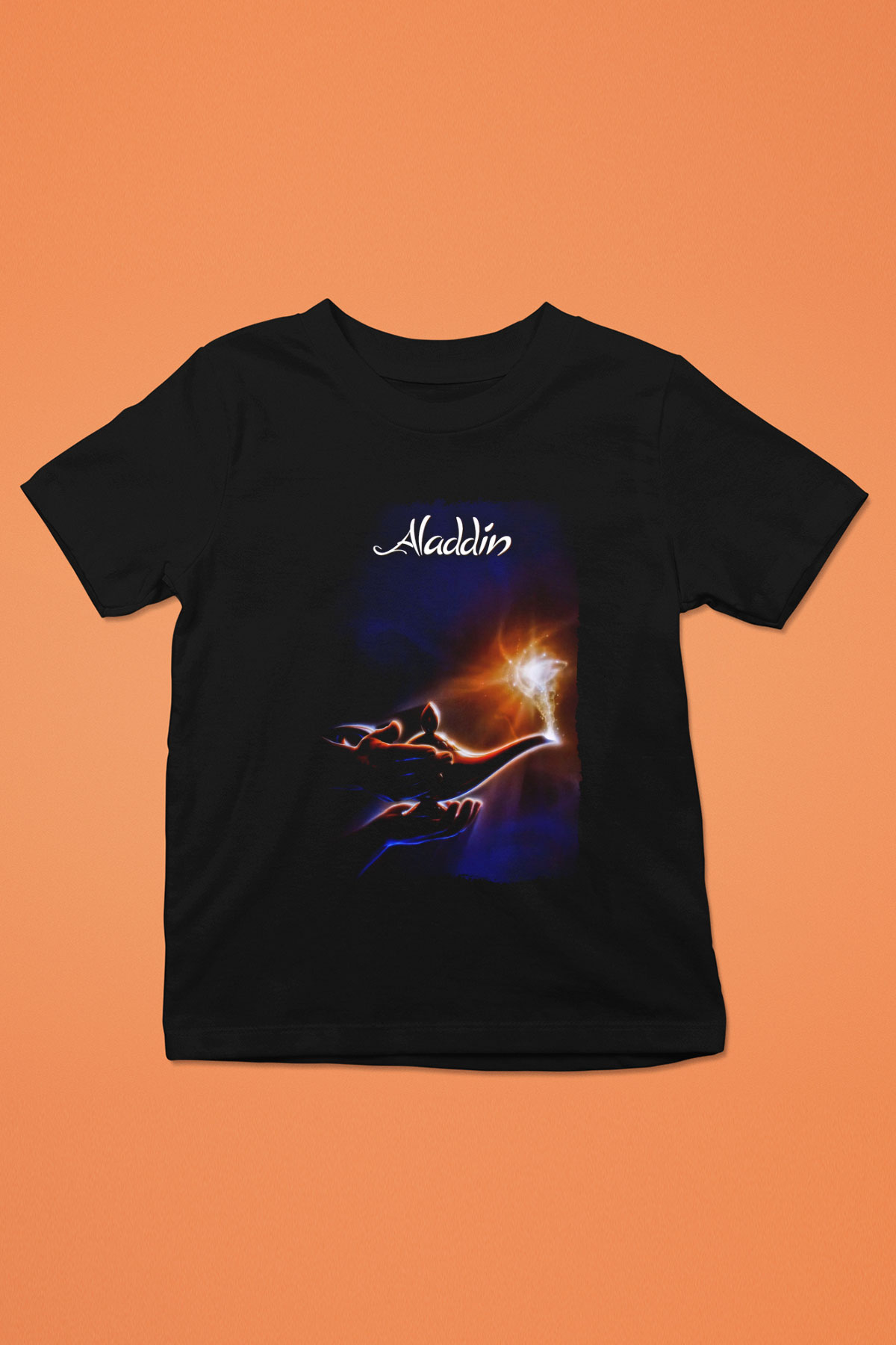 Aladdin Siyah Unisex Çocuk Tişört
