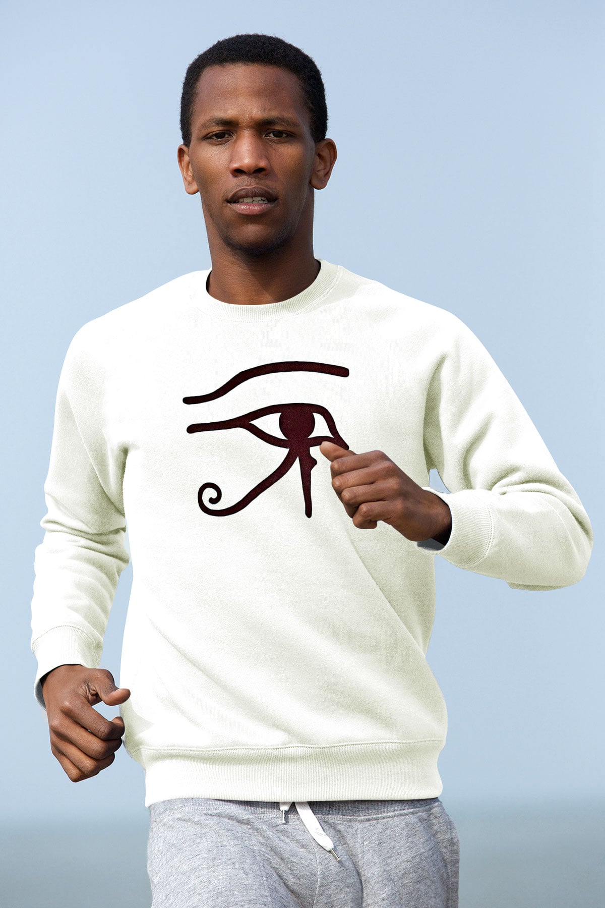 Alan Persons Project Baskılı Beyaz Unisex Sweatshirt