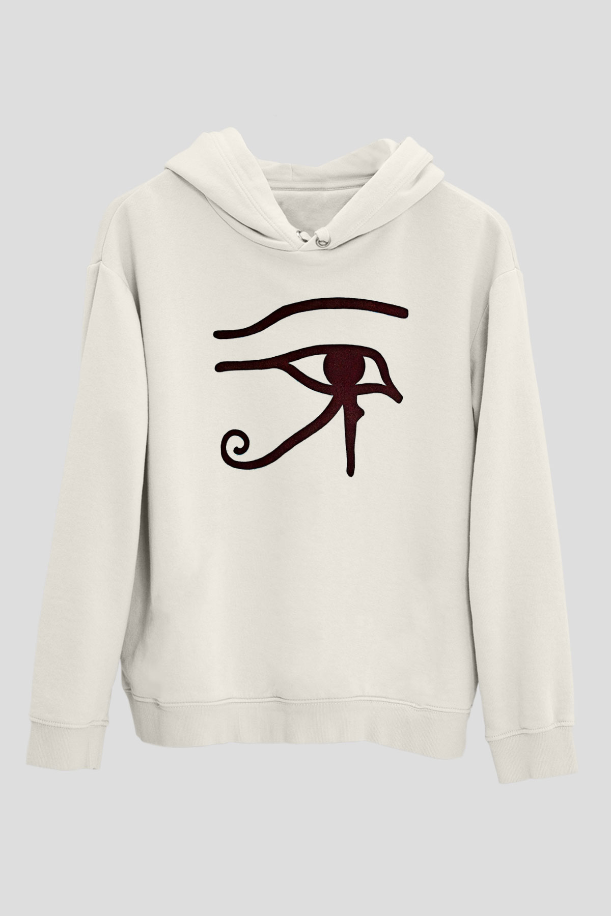 Alan Persons Project Baskılı Beyaz Unisex Kapüşonlu Sweatshirt