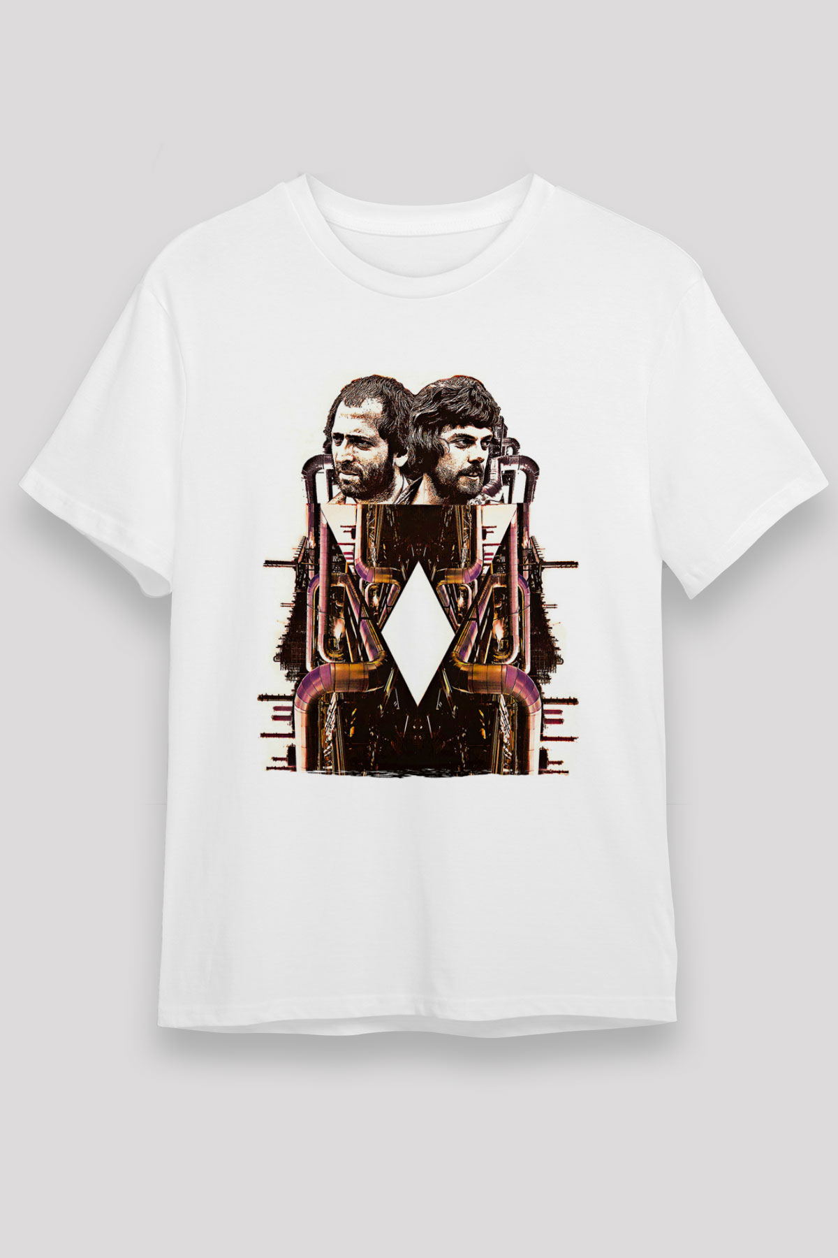 Alan Persons Project Baskılı Unisex Beyaz Tişört - Tshirt